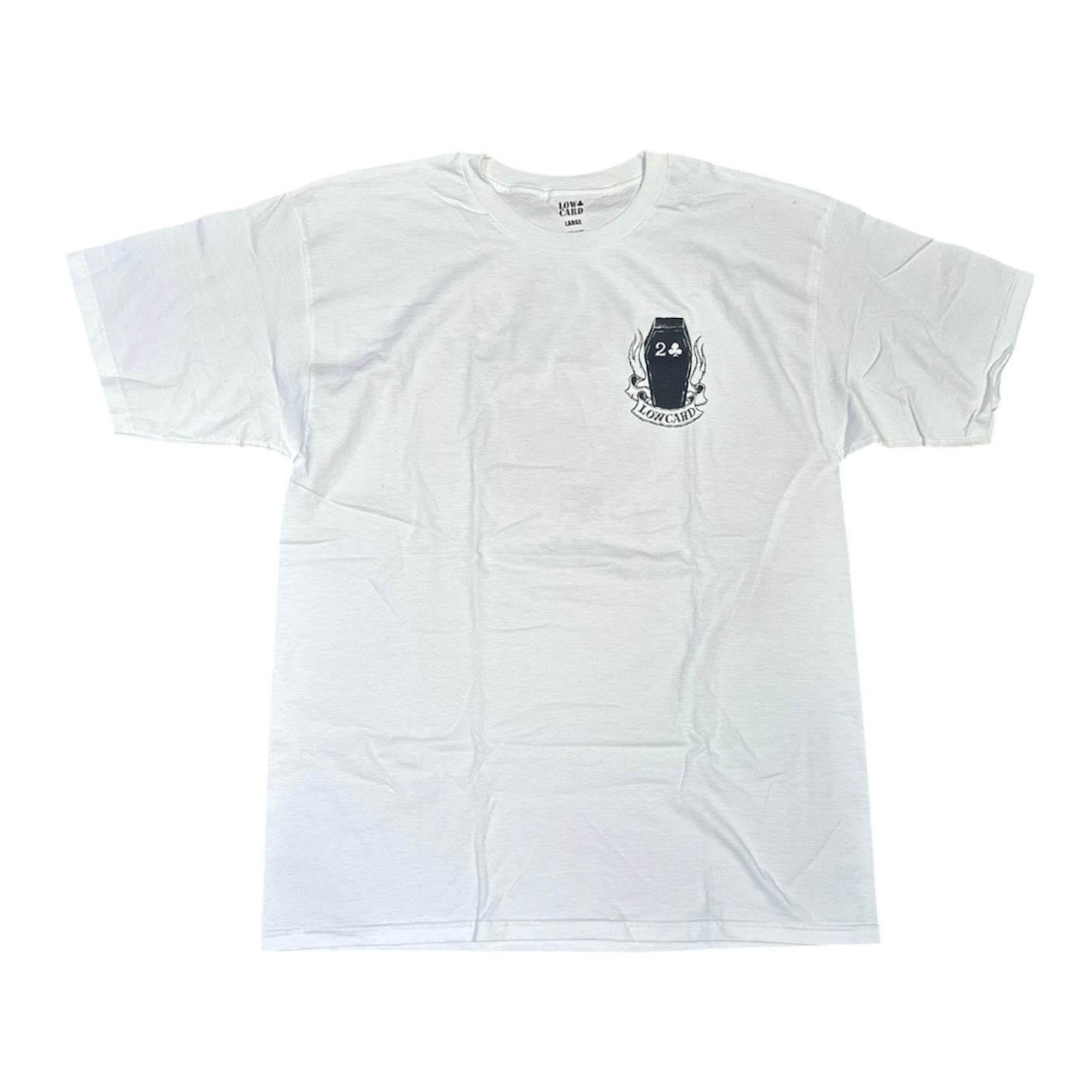 Low Card Coffin White Tshirt