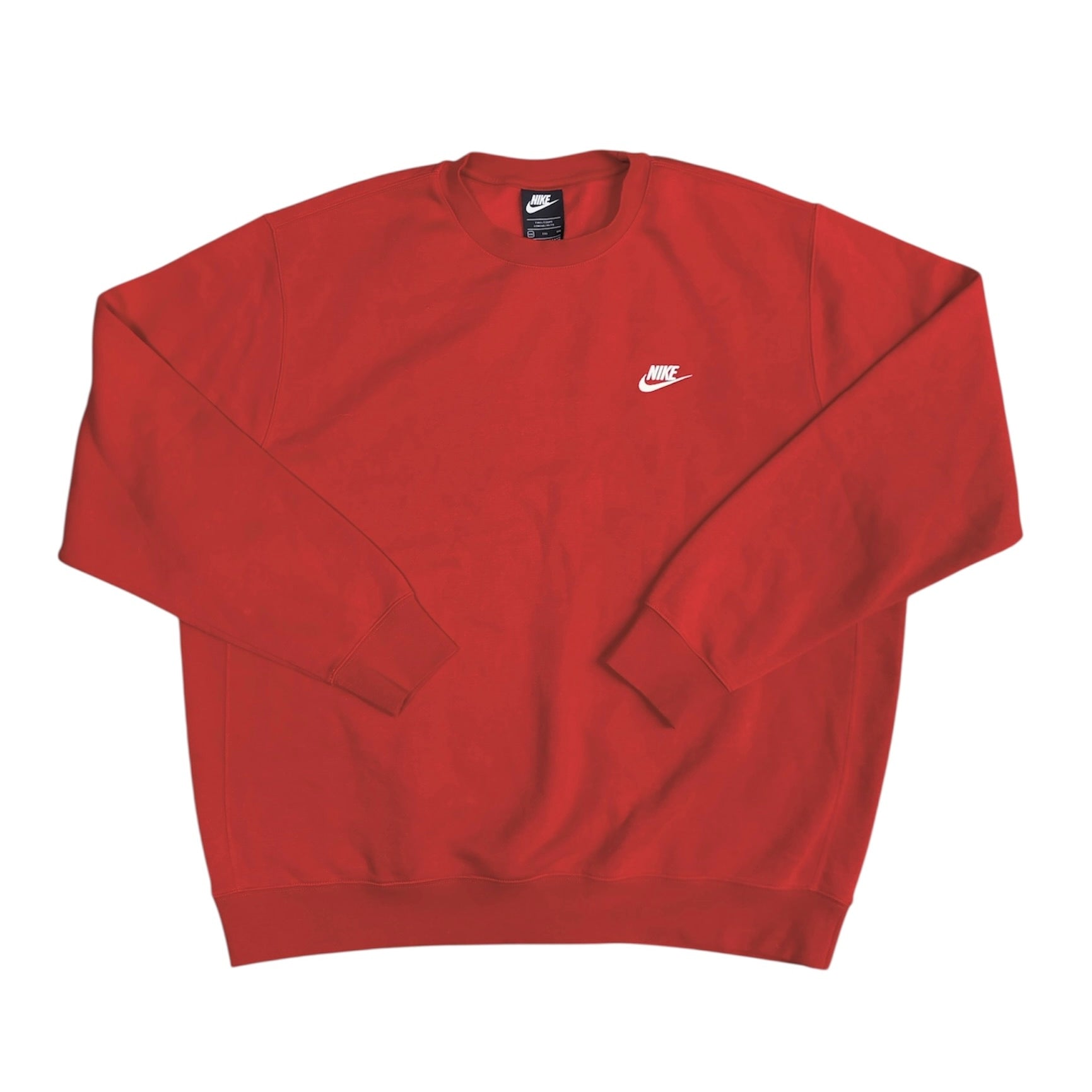 Nike Club Fleece Red Sweatshirt
