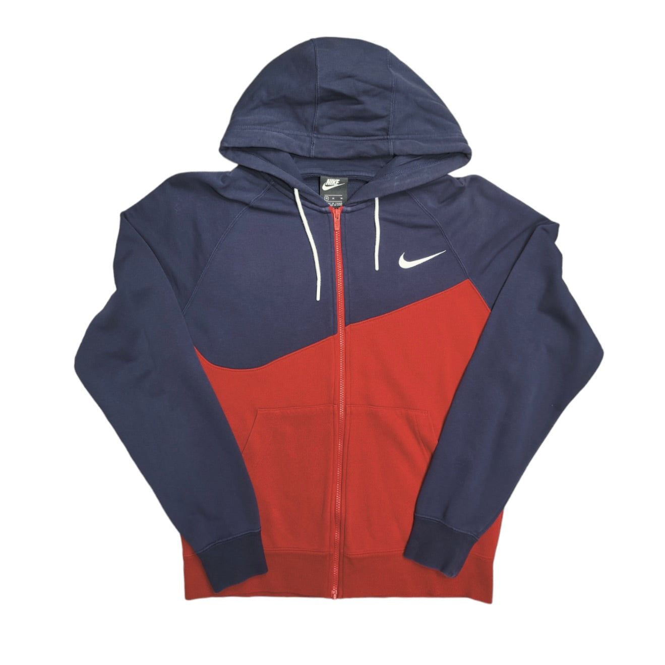 Nike Sportswear Swoosh Full Zip Hoodie Red Blue