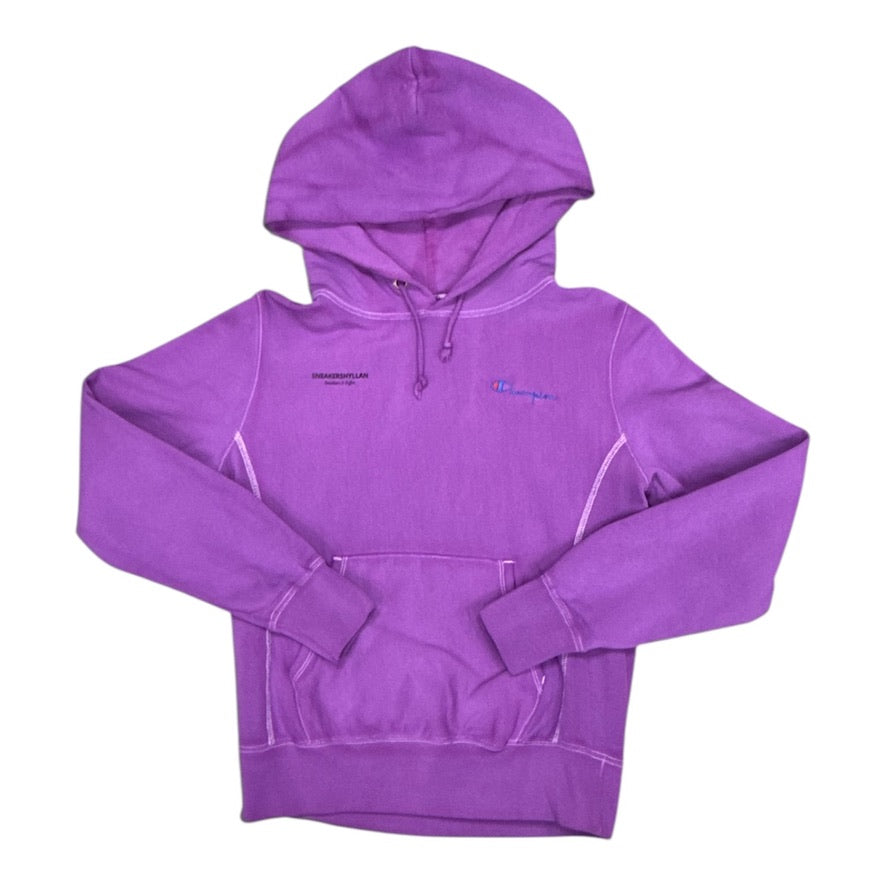 Sneakershyllan Champion Reverse Weave Reworked Dyed Purple Hoodie