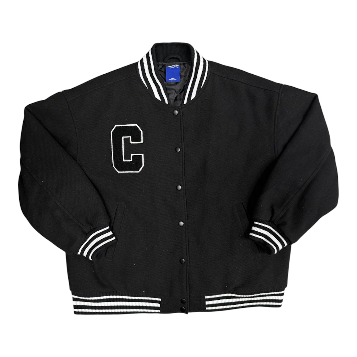 Cava Company Black White Varsity Jacket