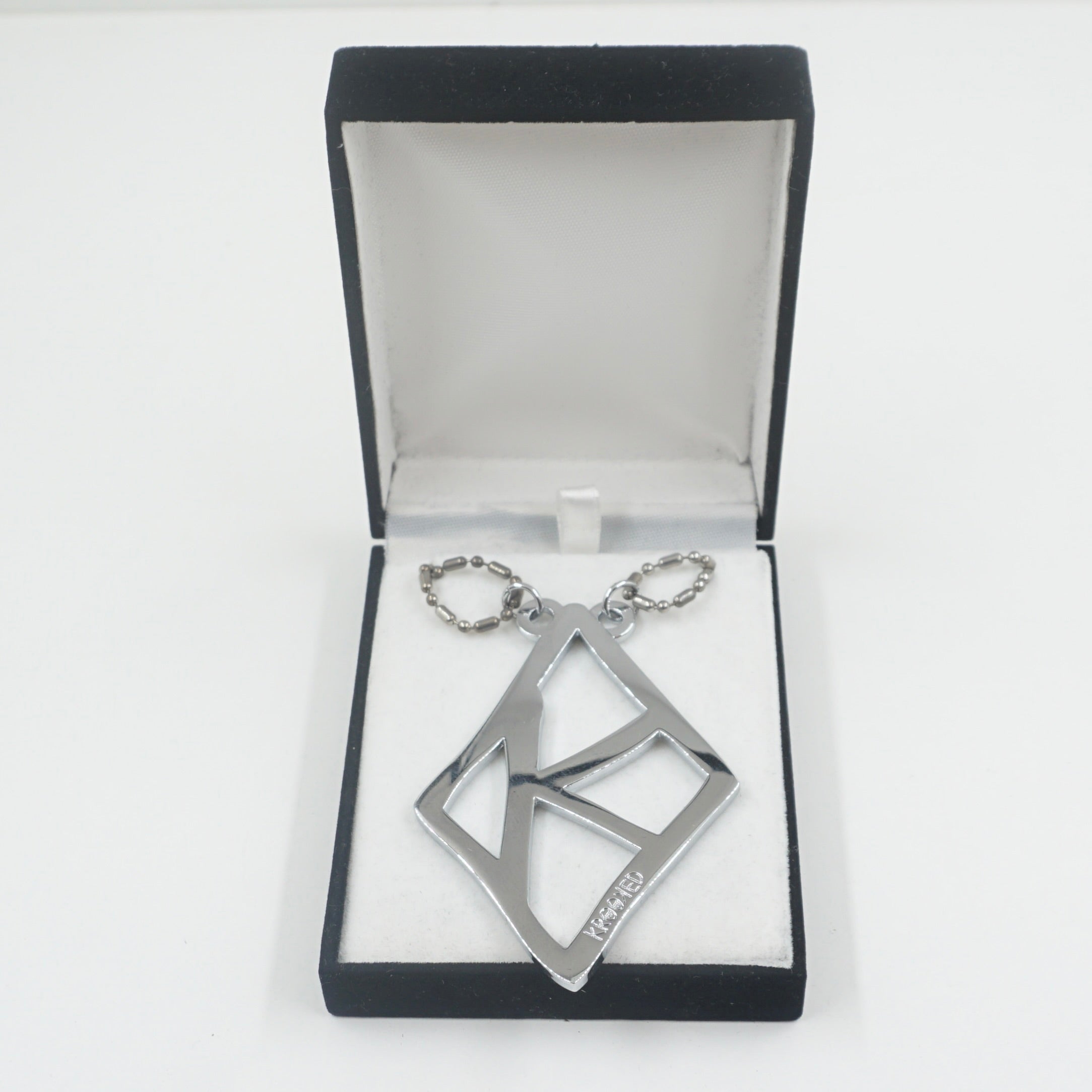 Krooked Skateboards Silver Necklace