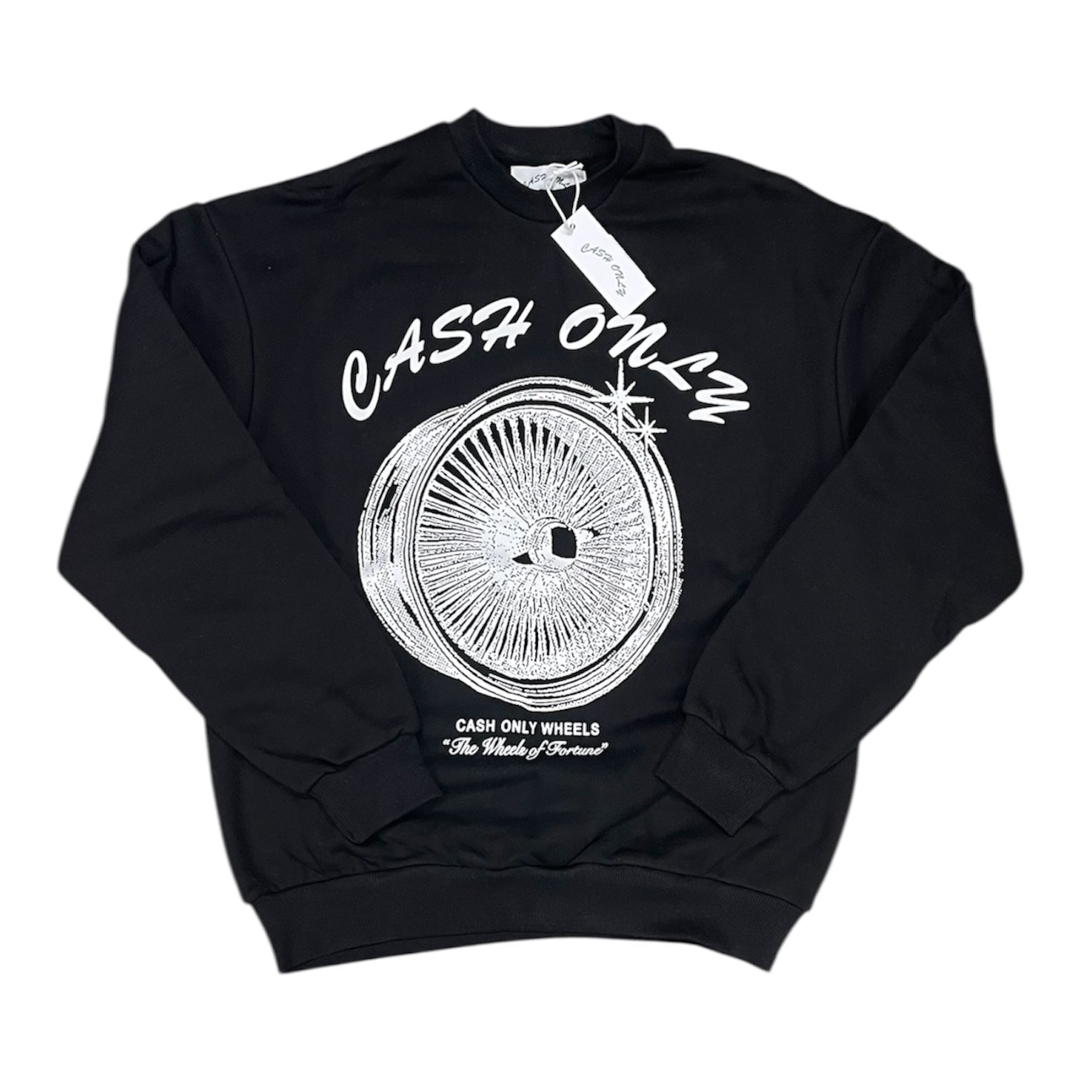 Cash Only Wheels Black Sweatshirt