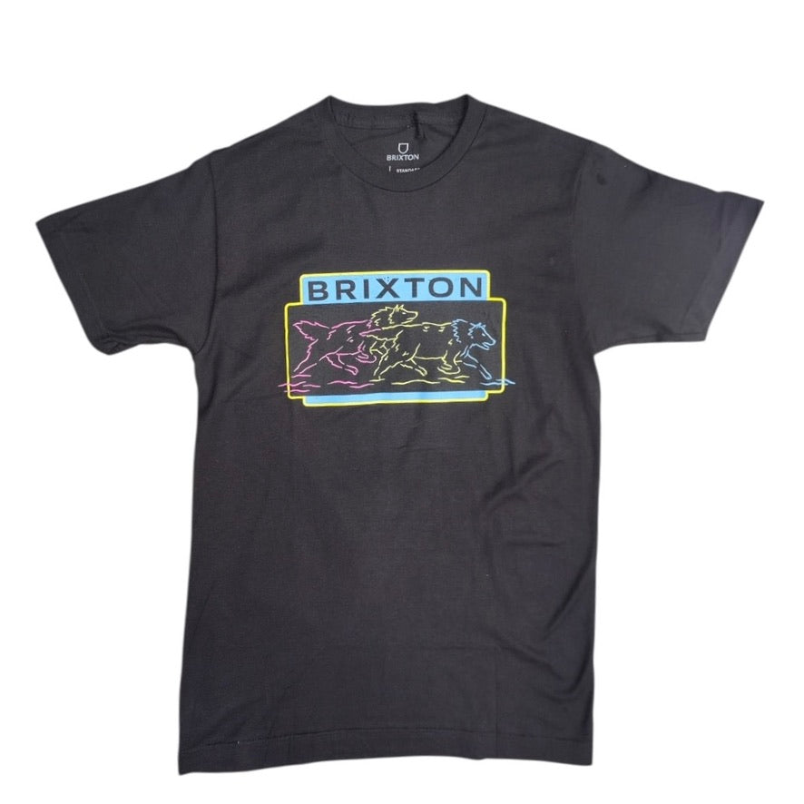 Brixton Neon Pack Black Tshirt
