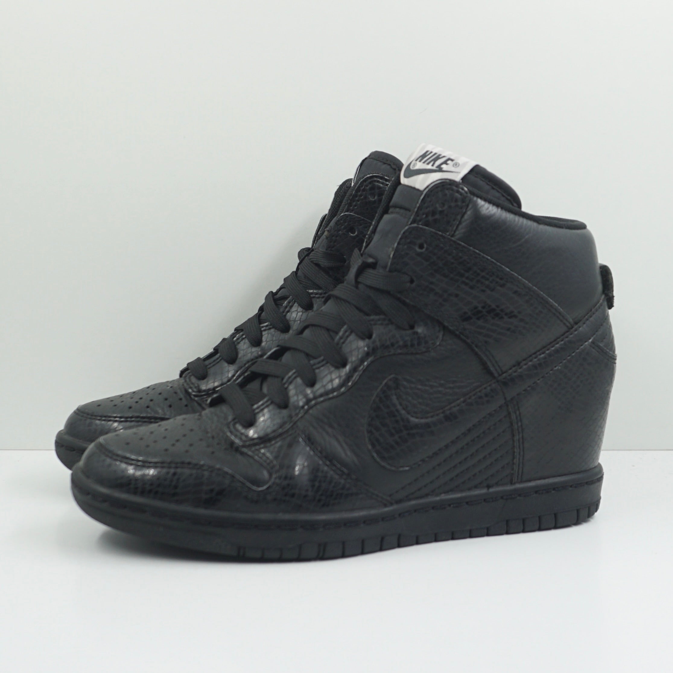 Nike Dunk High Sky Hi Black Leather Snake (W)