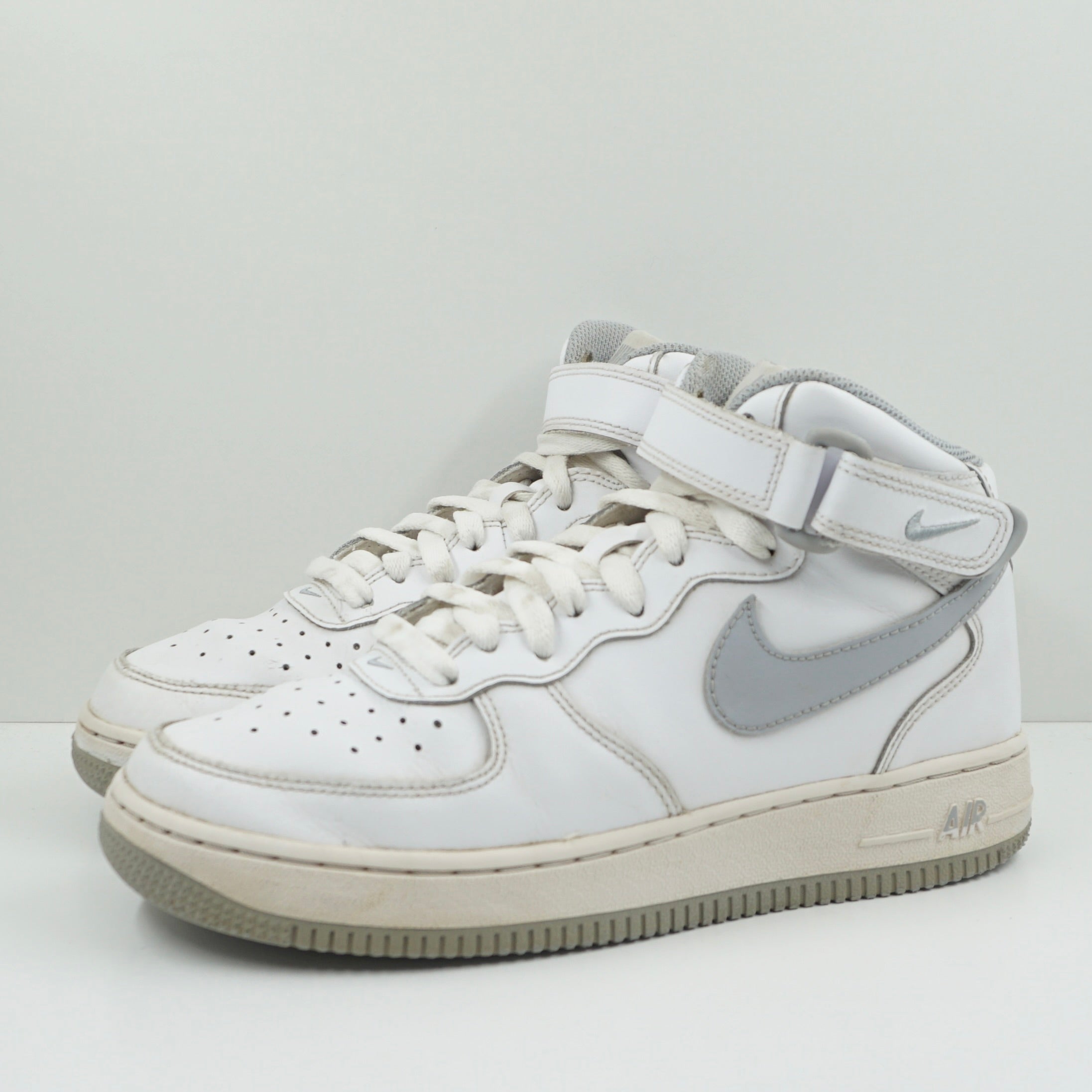 Nike Air Force 1 Mid LE White Wolf Grey (GS)