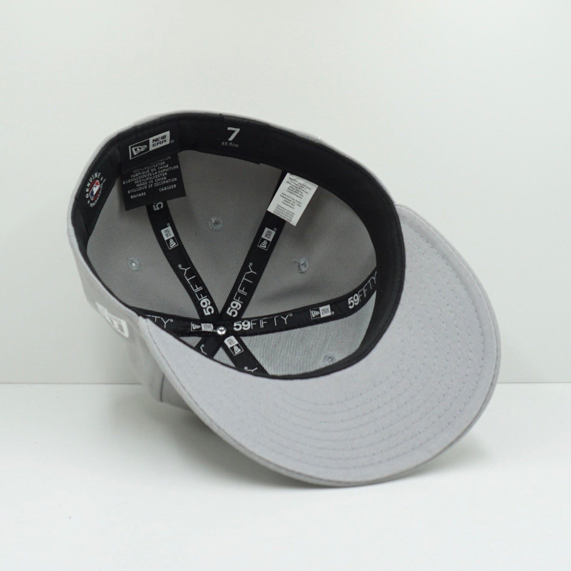 New Era LA Dodgers Grey/White Fitted Cap