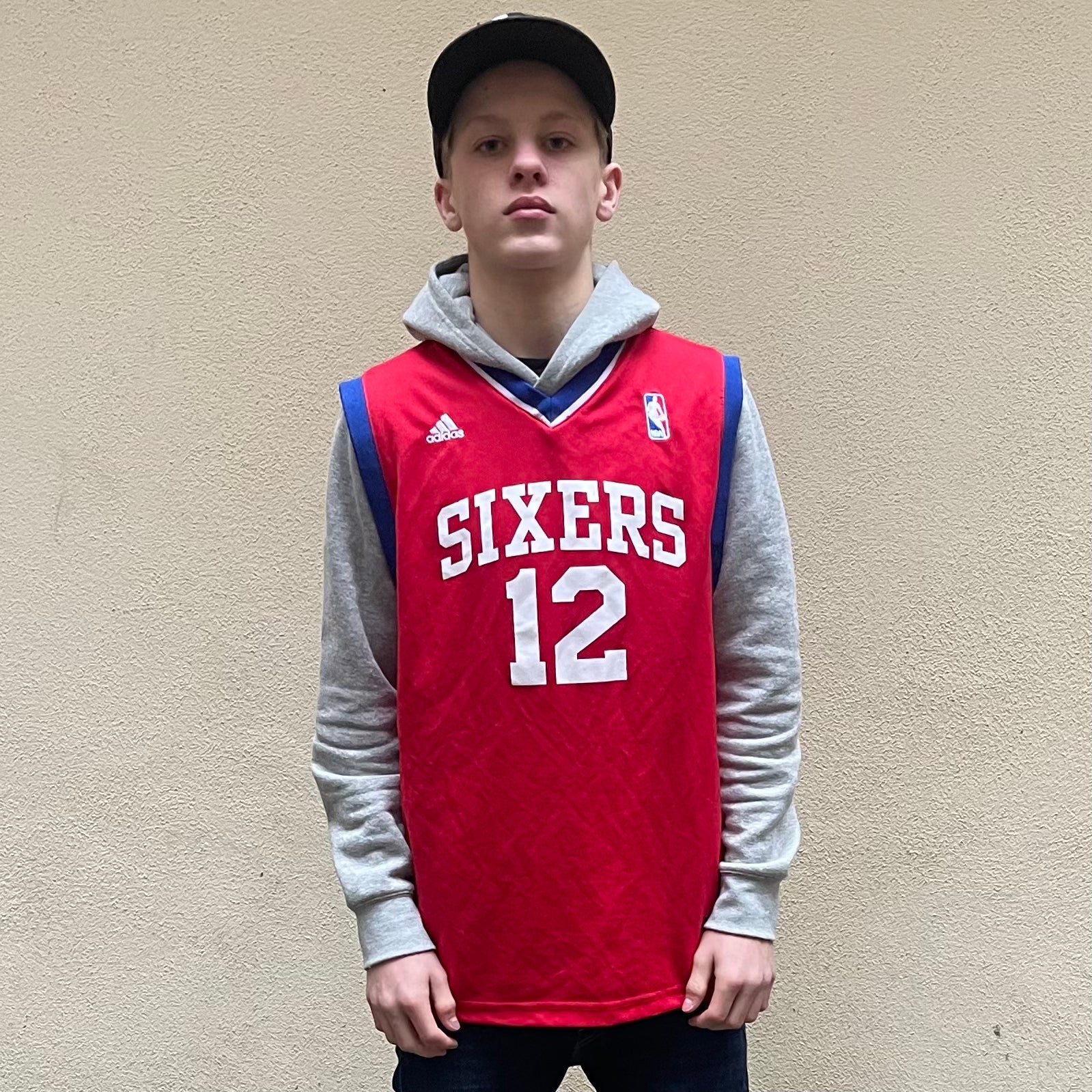 Adidas Sixers Turner #12 Basketball Jersey (Youth)