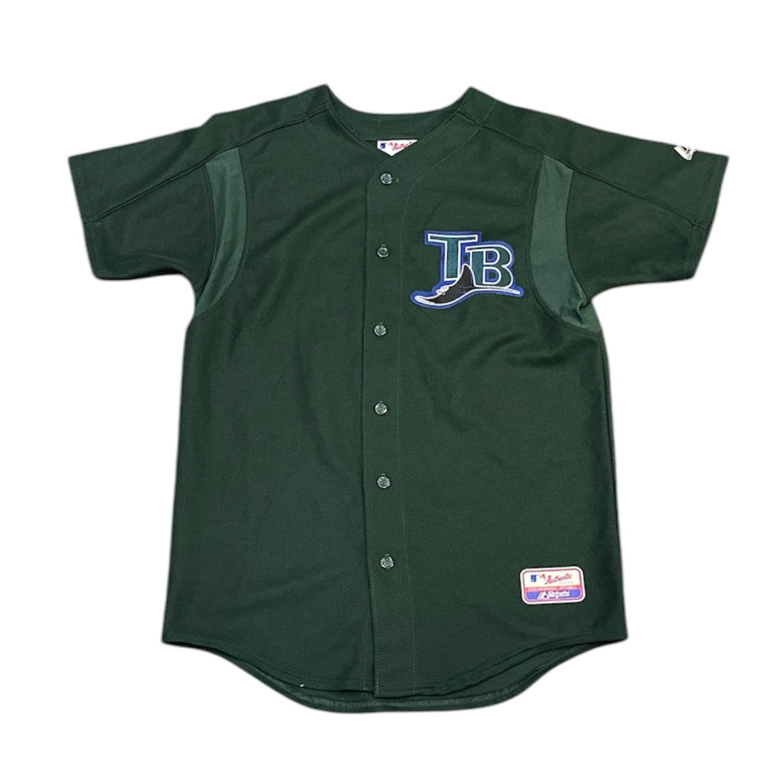 Majestic Tampa Bay Ray Green Baseball Jersey