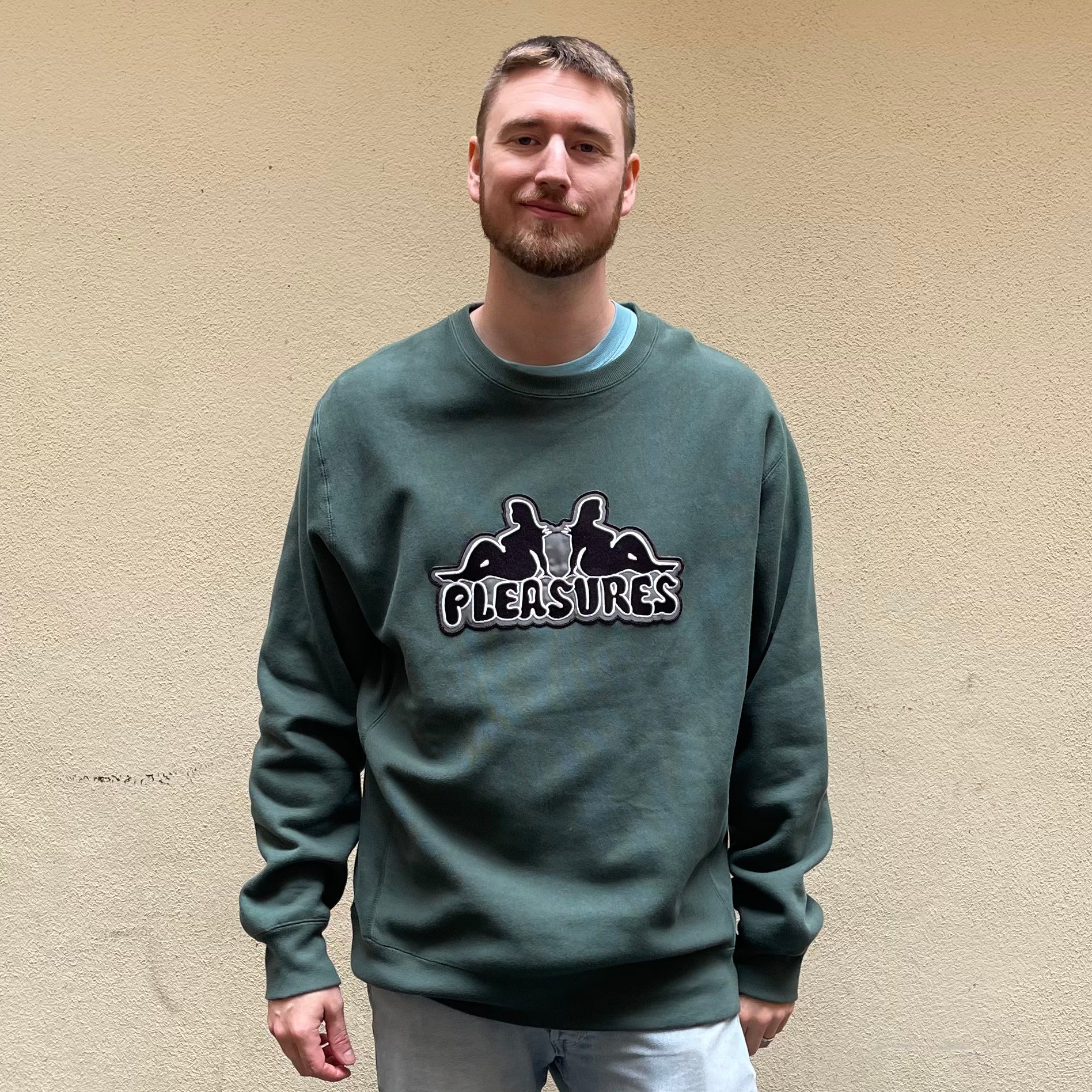 Pleasures Green Crewneck