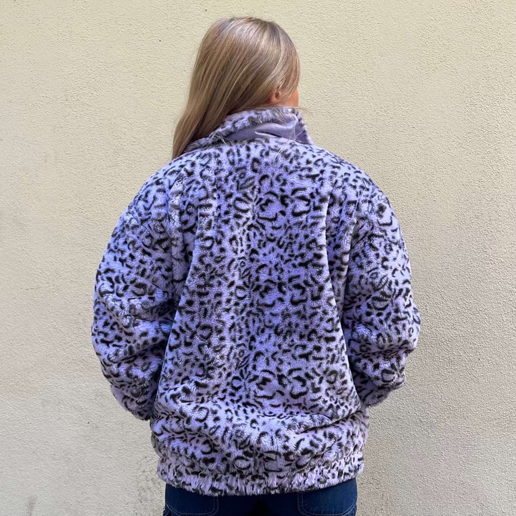 Sweet Sktbs Leopard Print Faux Fur Jacket