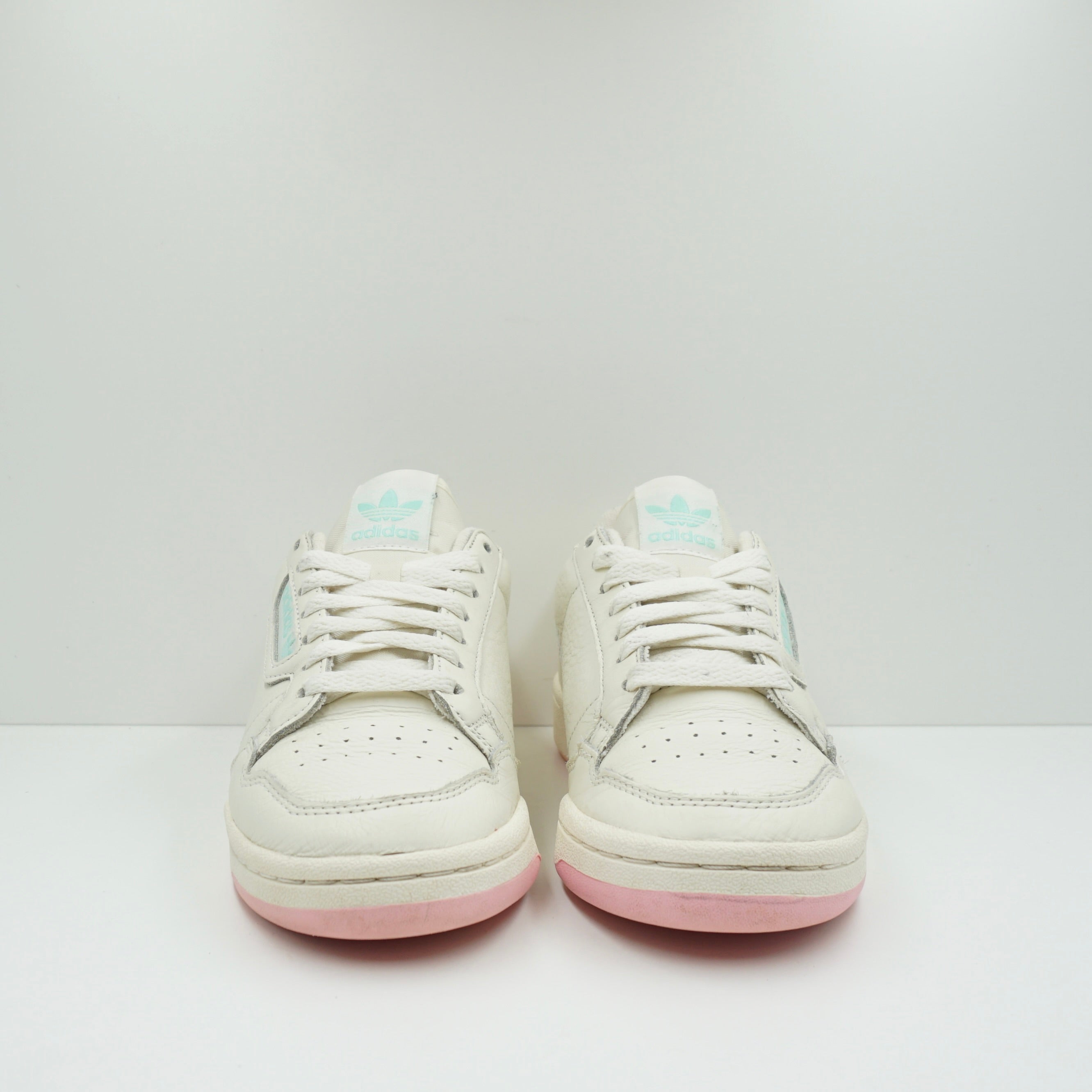 Adidas continental 80 clearance off white pink mint