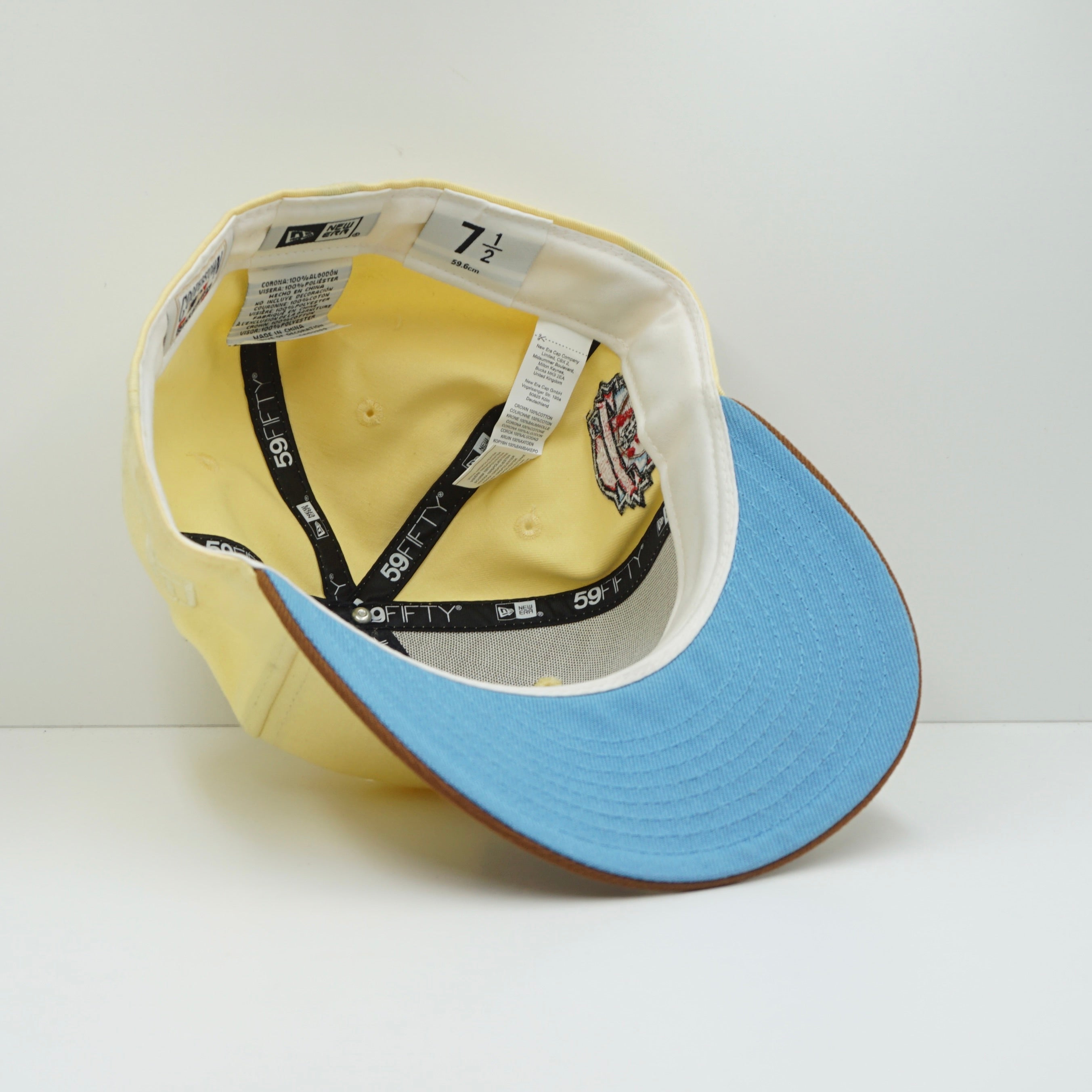 New Era Cincinnati Reds Yellow Brown Cooperstown Fitted Cap