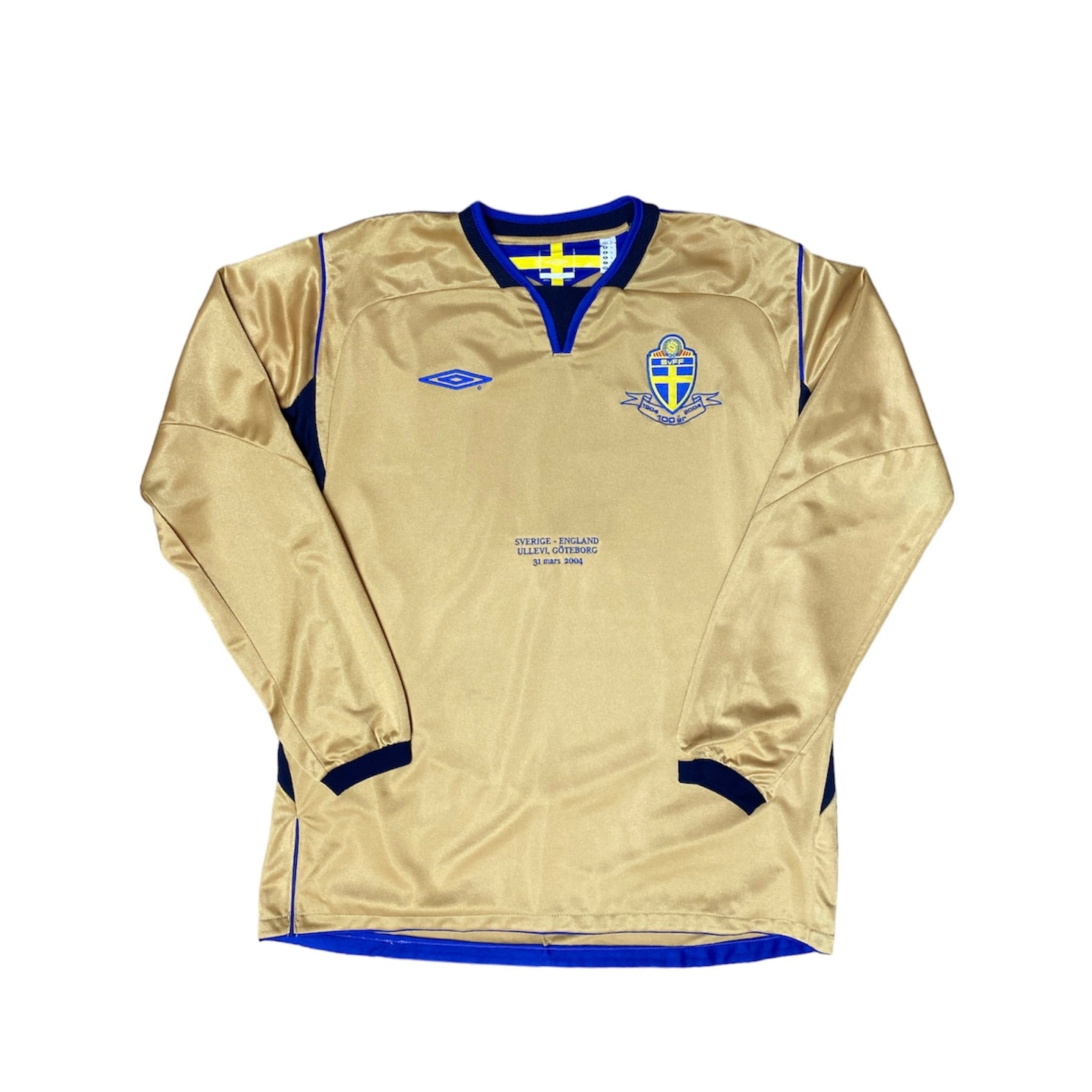 Vintage Umbro Sweden Vs England 2004 Anniversary Jersey