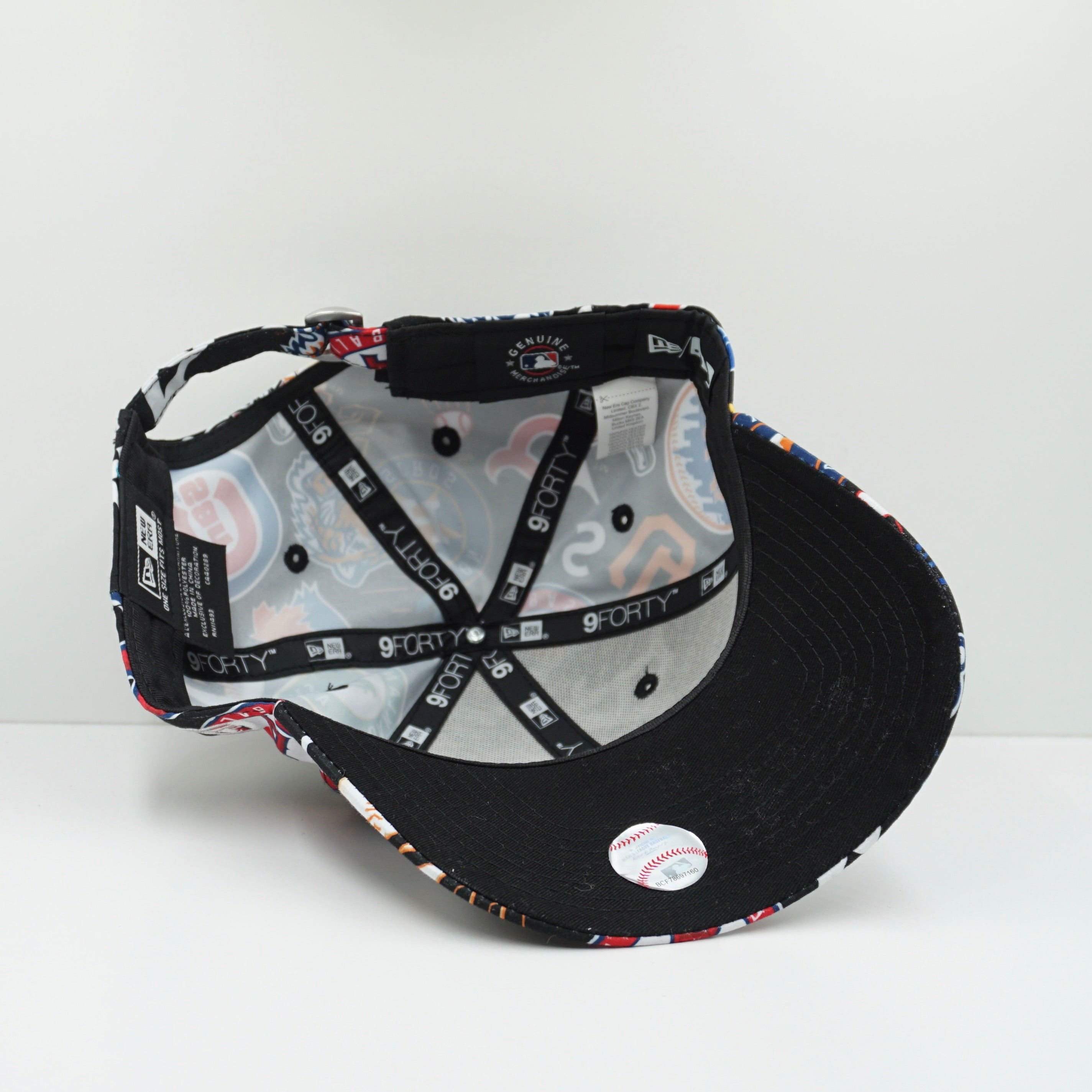 New Era 9forty MLB All Over Logo Adjustable Cap