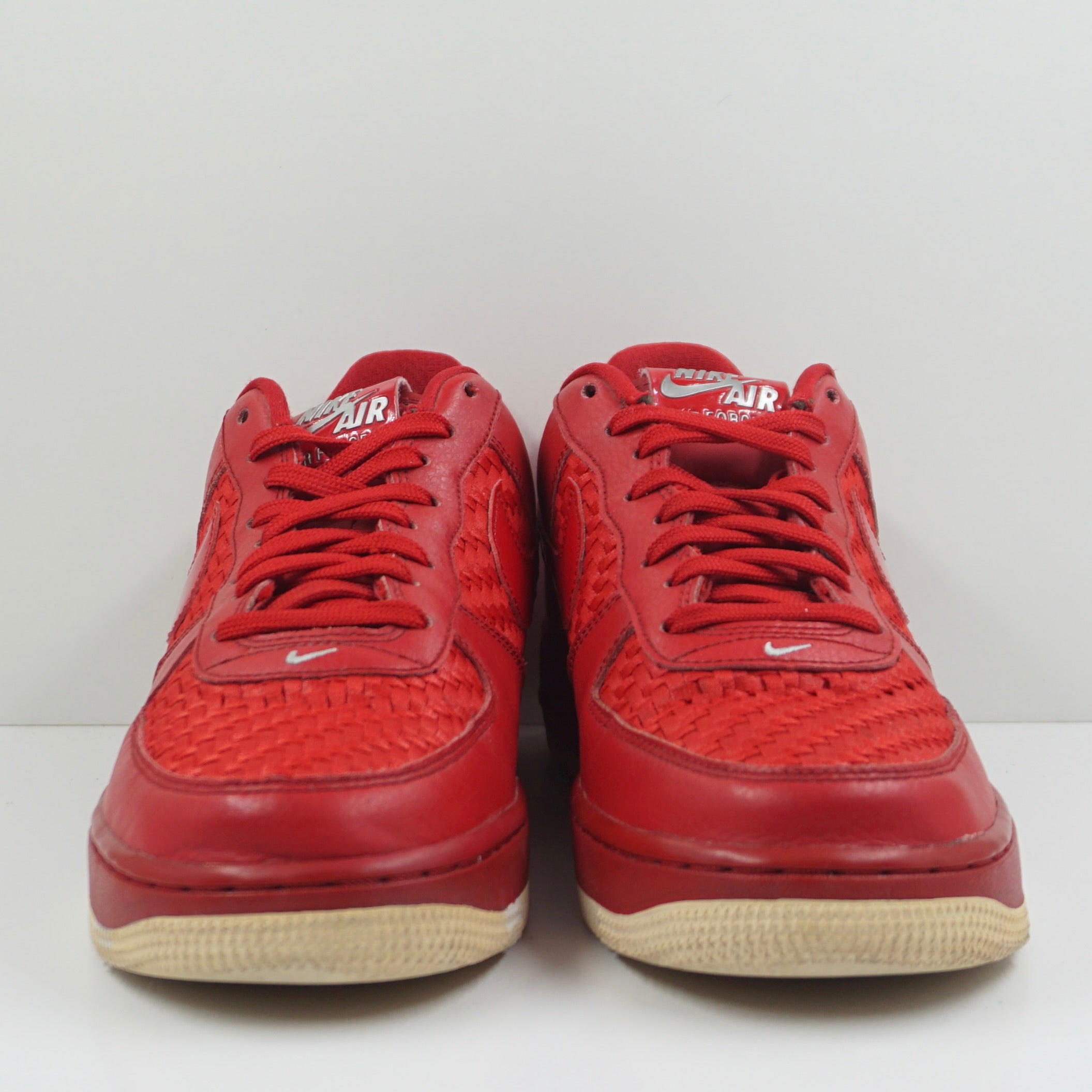 Nike Air Force 1 Low '07 LV8 Woven Gym Red White Chrome