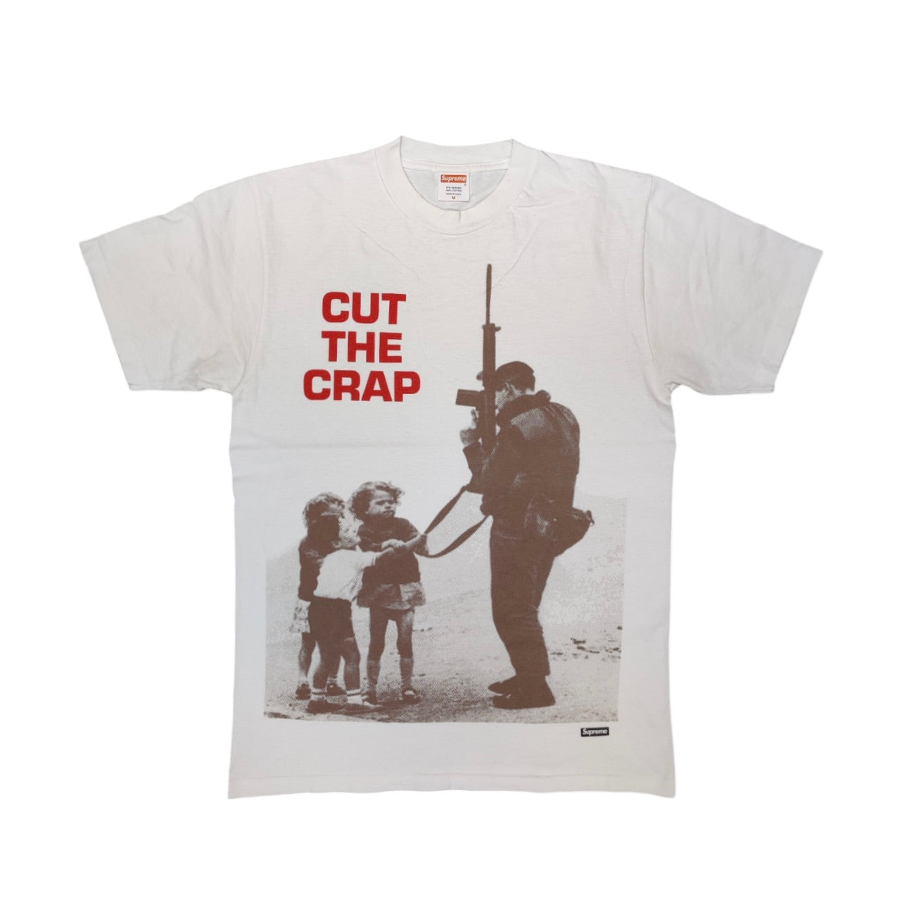 Supreme Cut The Crap White Tshirt (SS09)