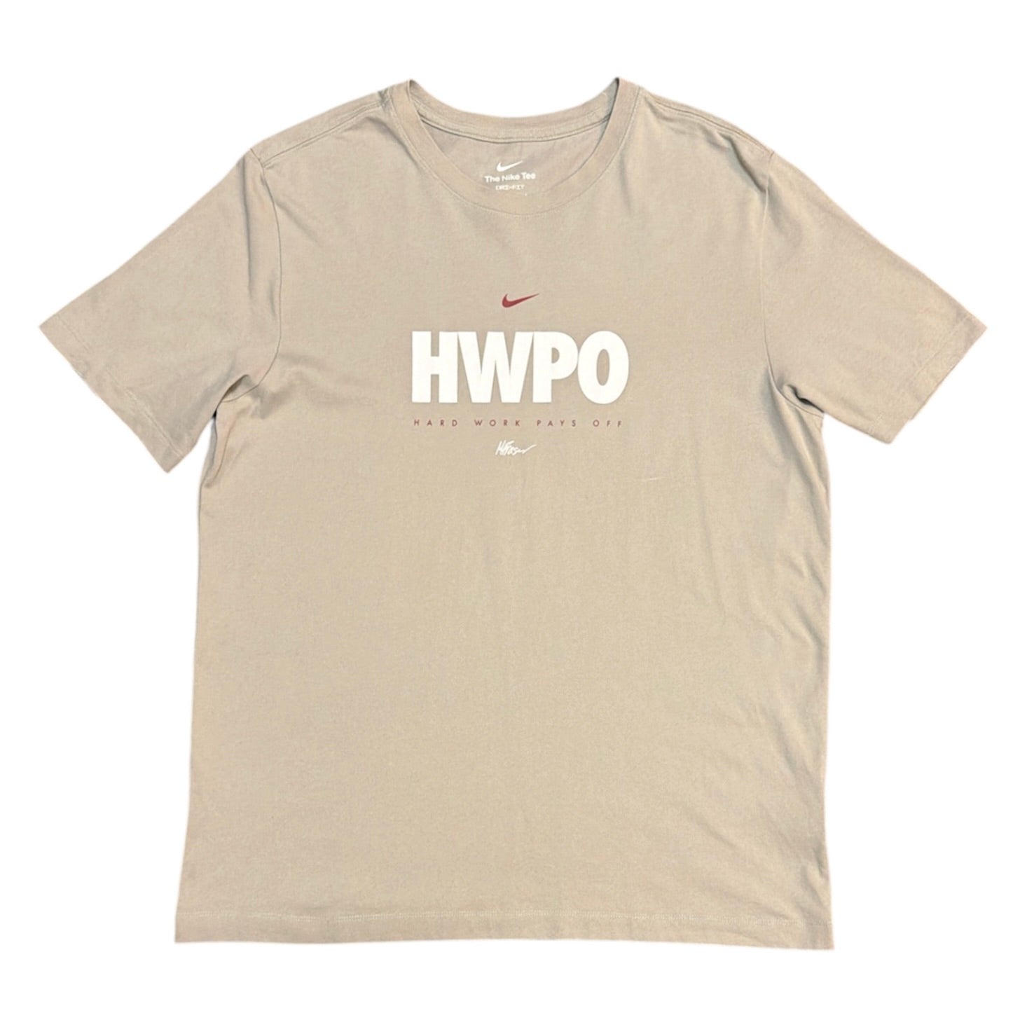 Nike Hard Work Pays Off Beige Tshirt