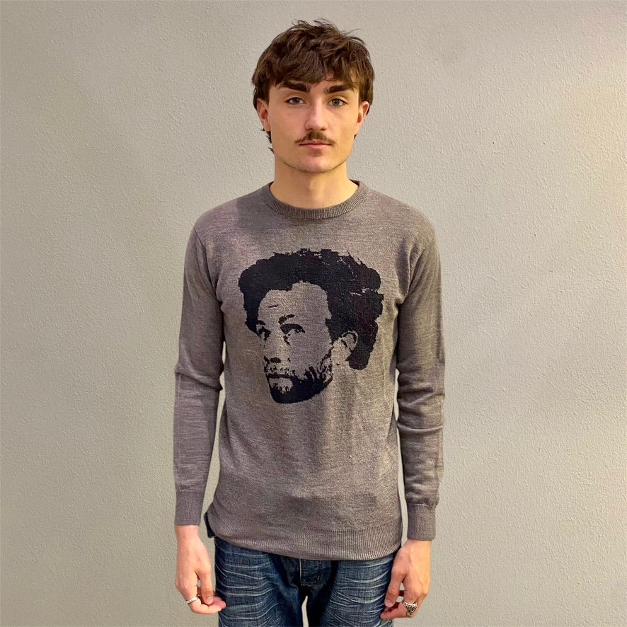 Fourstar x Mark Gonzales Grey Knitted Sweater