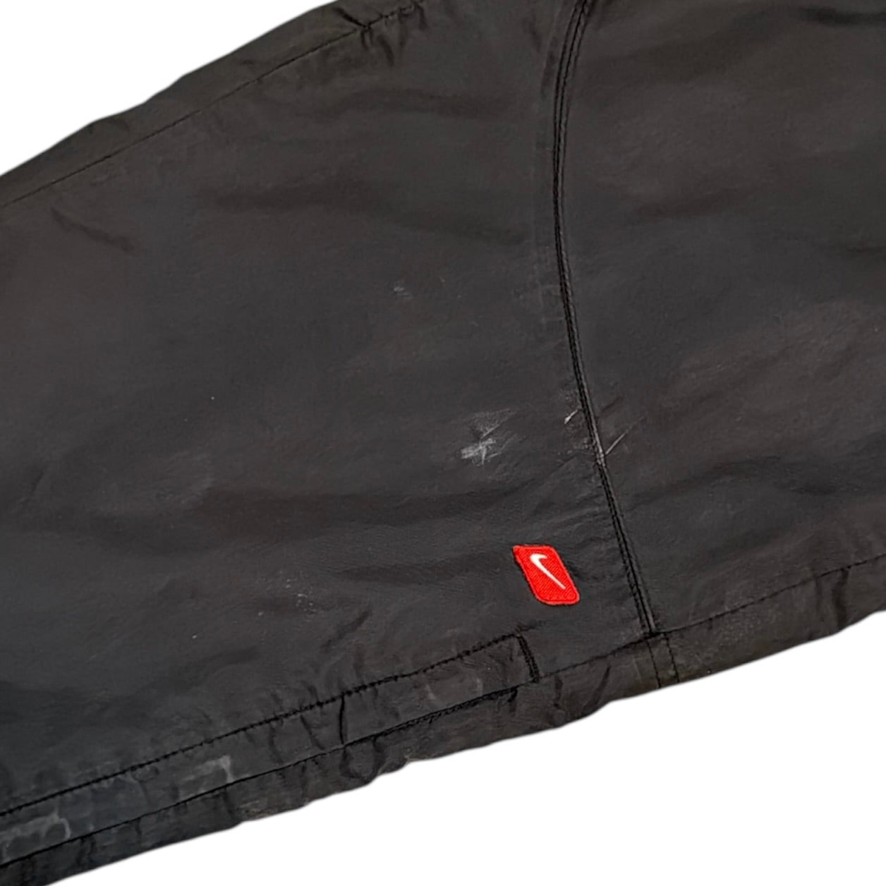 Nike Nylon Running Leg Zipper Anthracite Black Track Pants