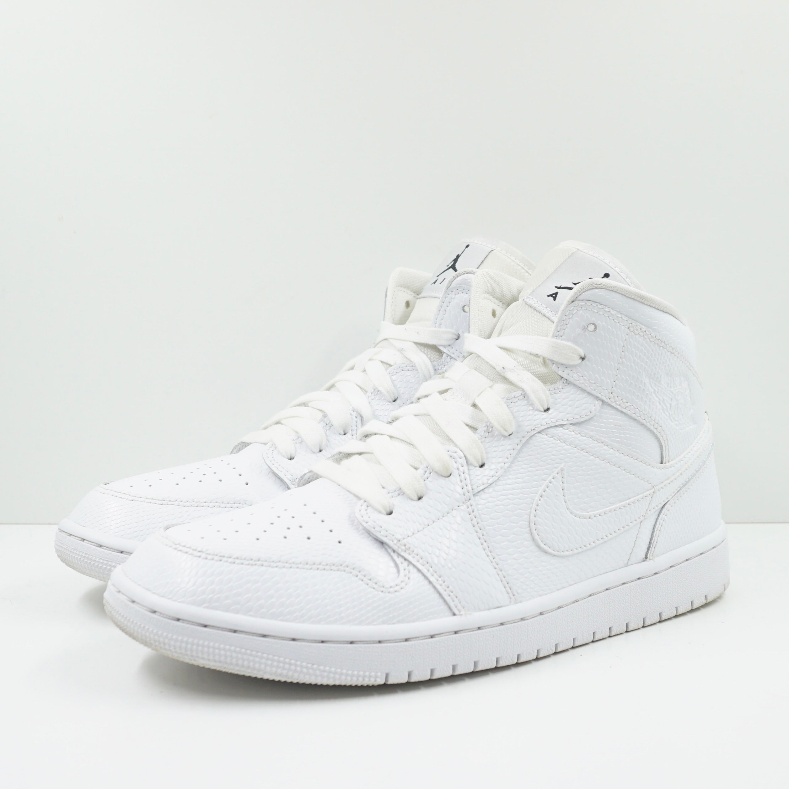 Jordan 1 Mid White Snakeskin (W)