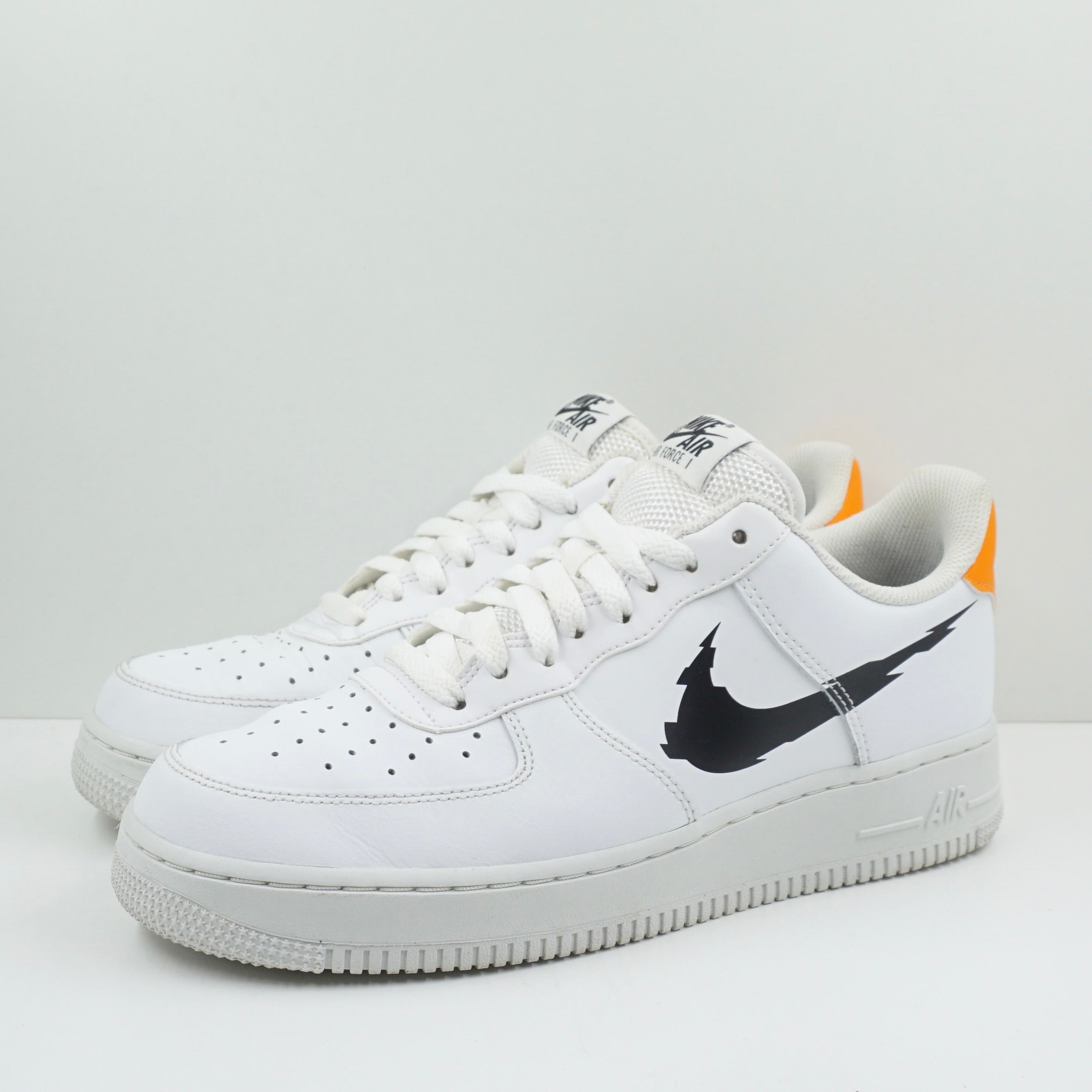 Nike Air Force 1 Low '07 Glitch Swoosh White Orange