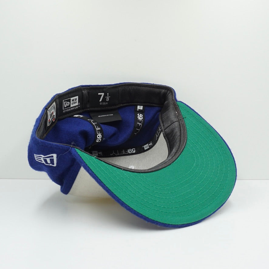 New Era Cooperstown Atlanta Braves Blue White Fitted Cap