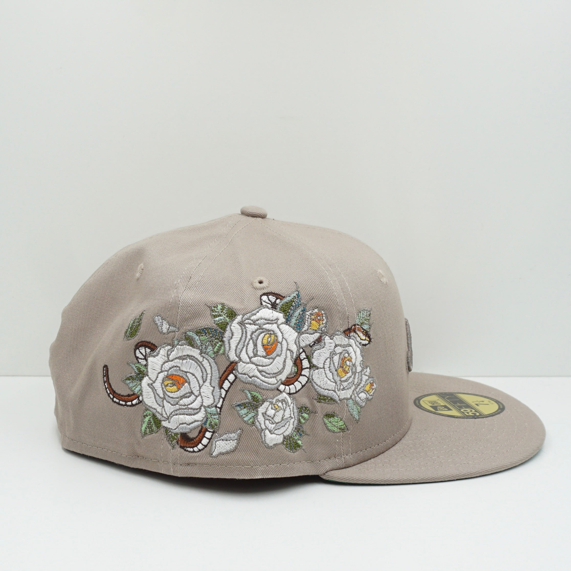 New Era Flowers Beige Fitted Cap
