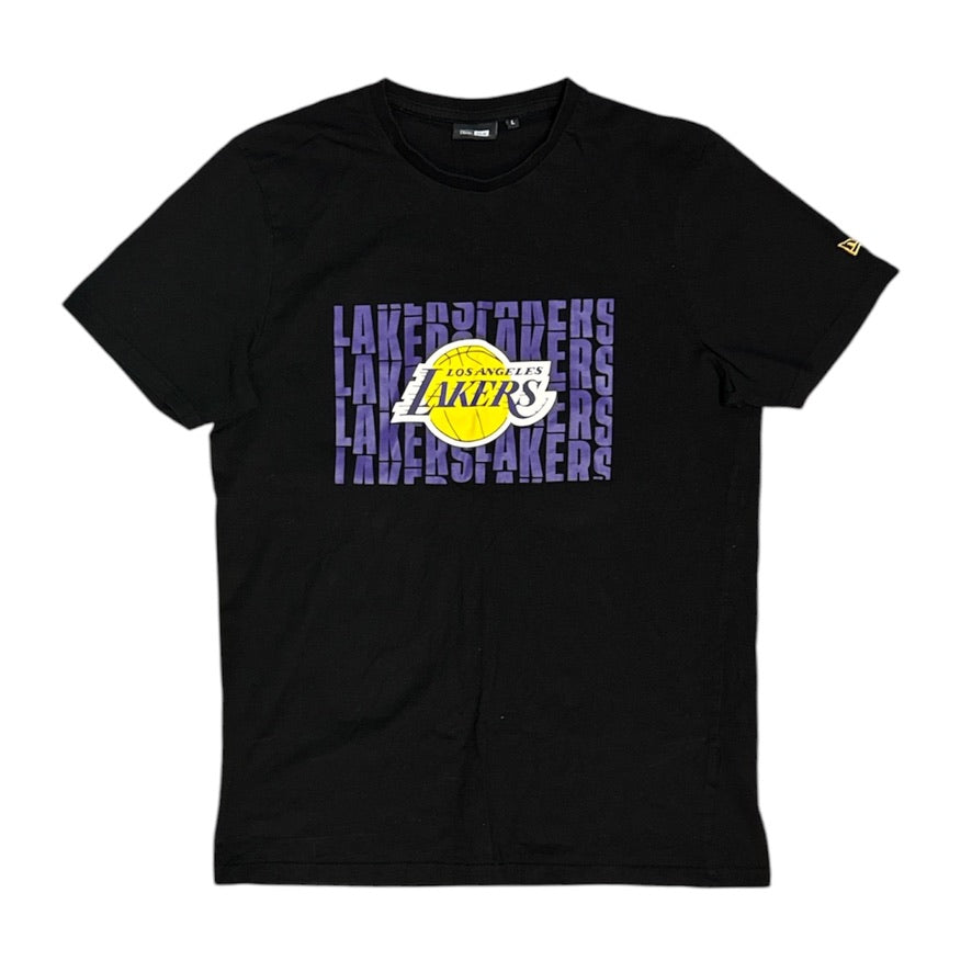New Era Los Angeles Lakers Flow Lettering  Tshirt