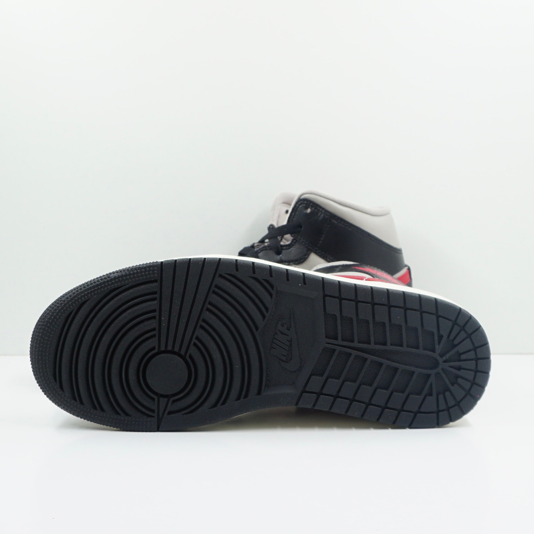 Jordan 1 Mid Black College Grey Gym Red (W)
