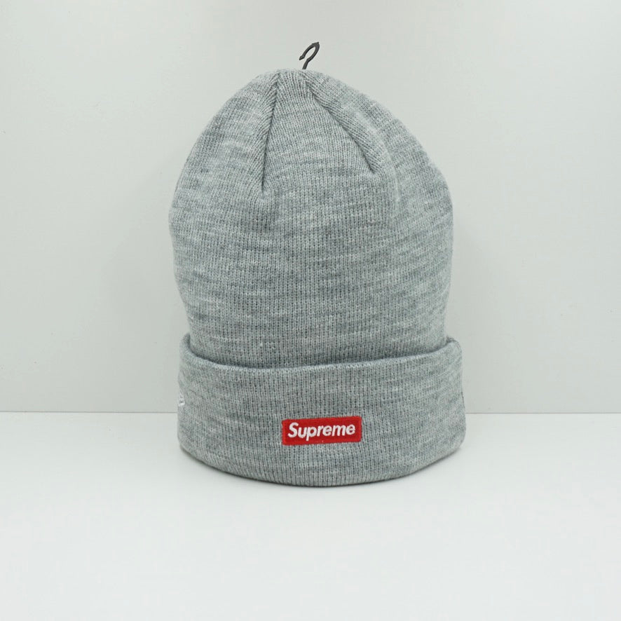 Supreme FW23 New Era S Logo Beanie Heather Grey