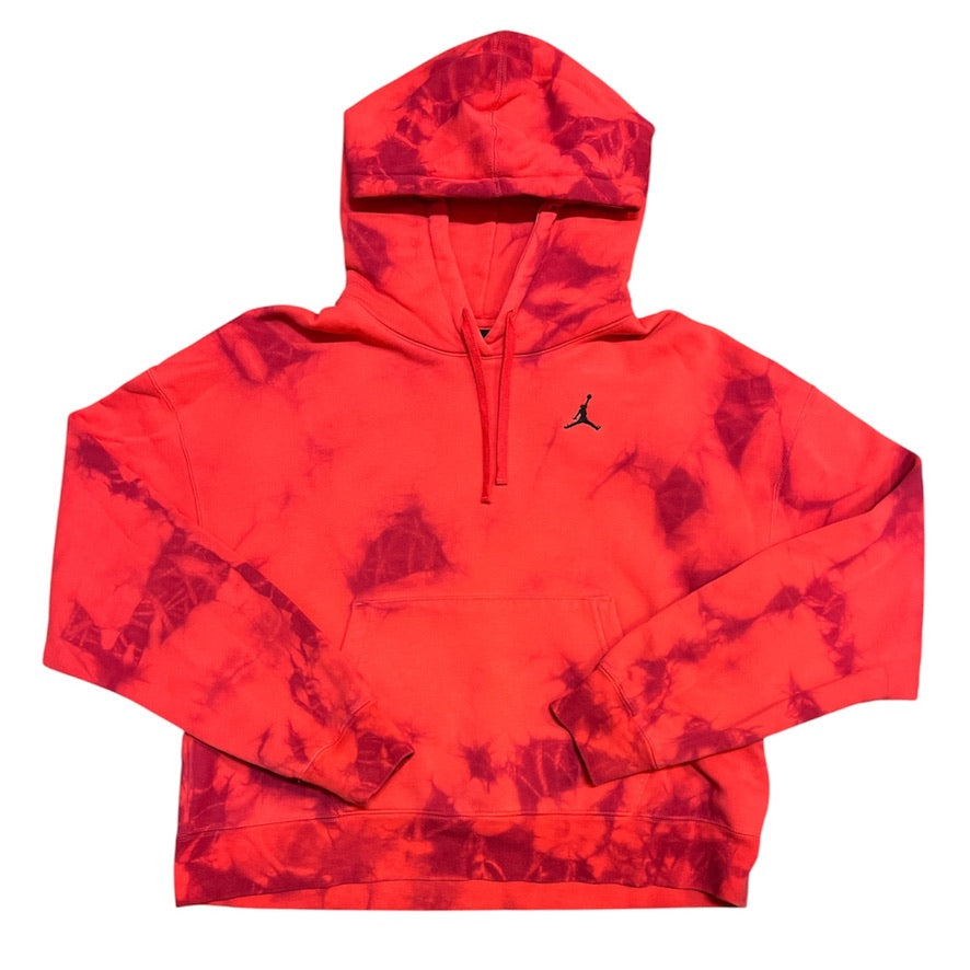 Jordan Heritage Fleece Tie Dye Red Hoodie (W)