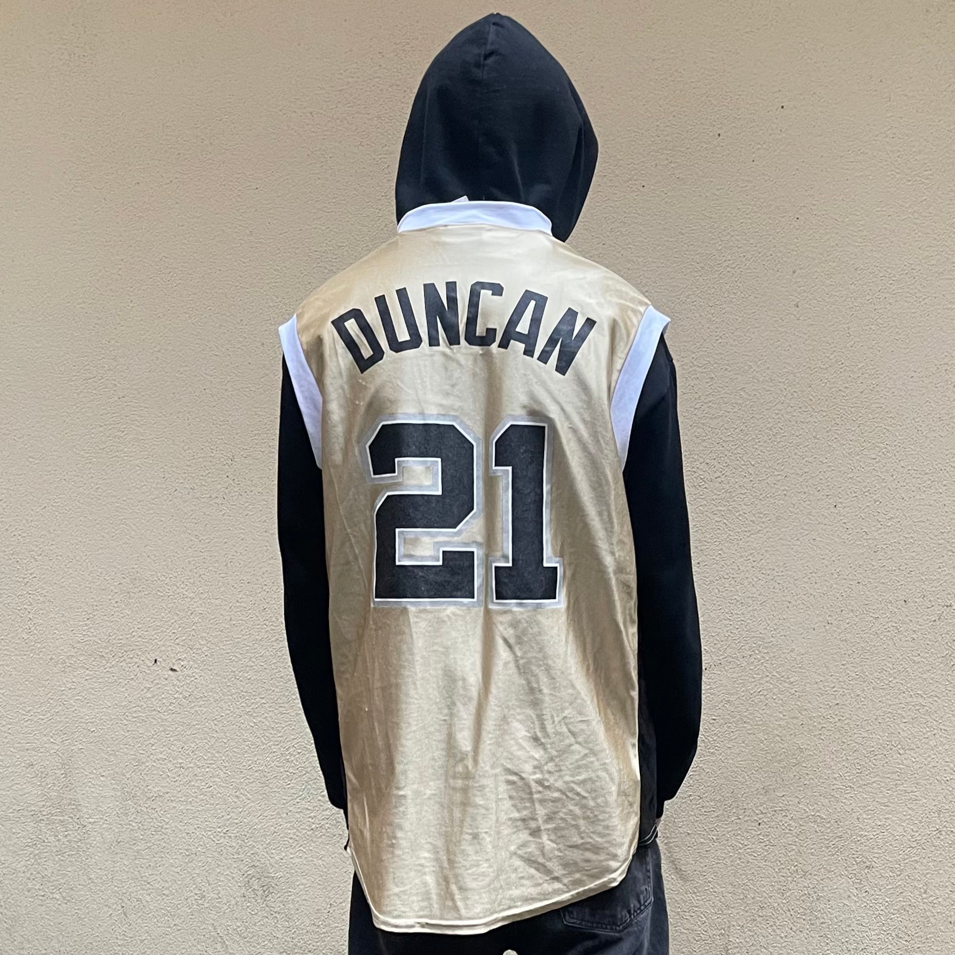 Majestic Antonio Spurs 2003 Duncan #21 NBA Final Basketball Jersey