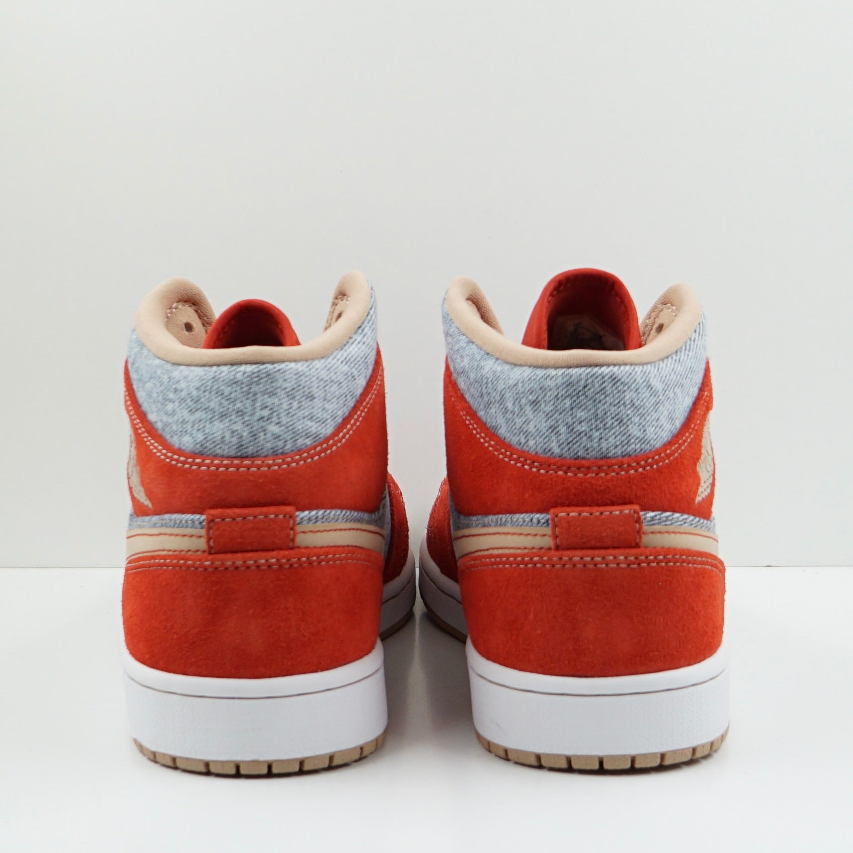 Jordan 1 Mid Denim Red