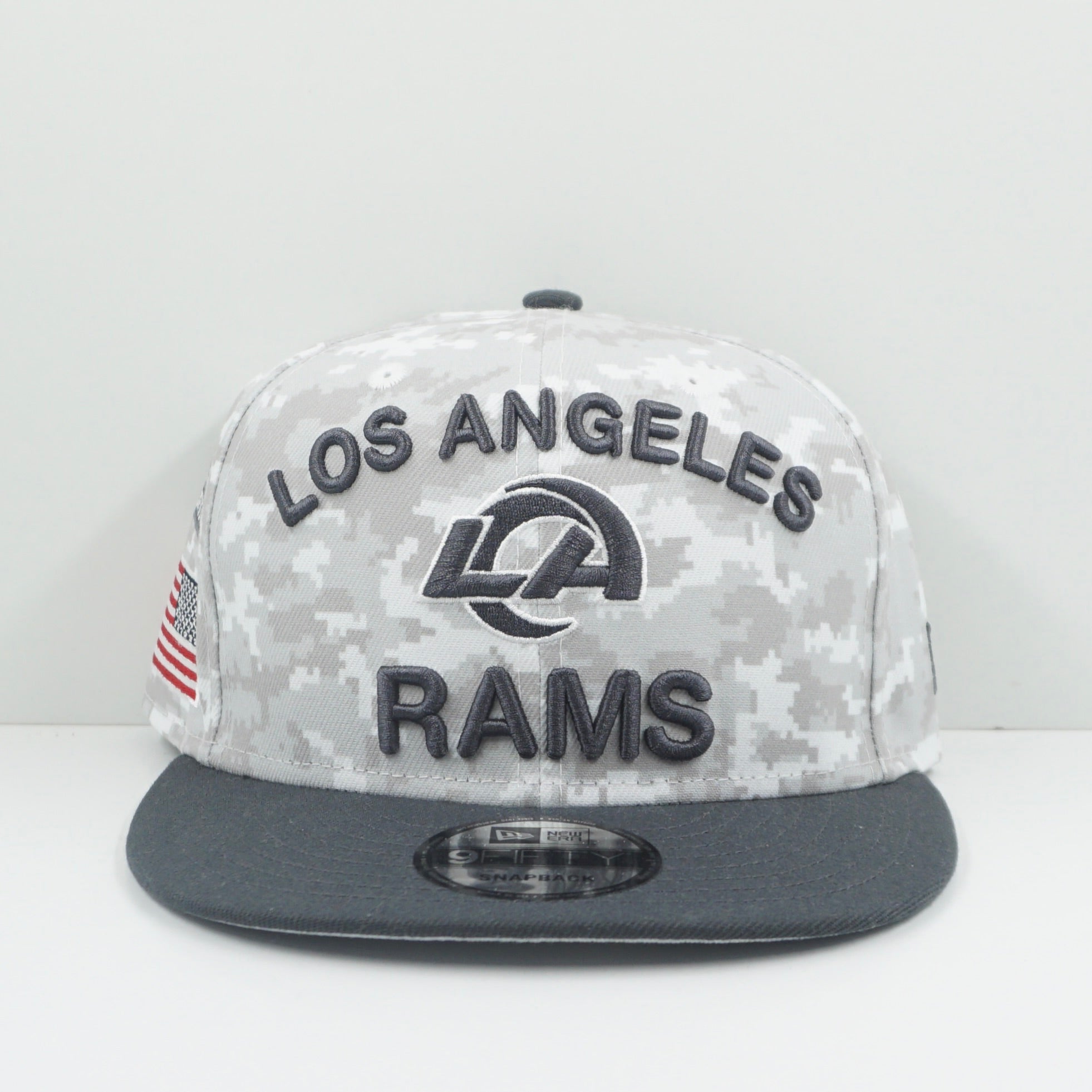 New Era Los Angeles Rams Digita Grey Camo Snapback Cap