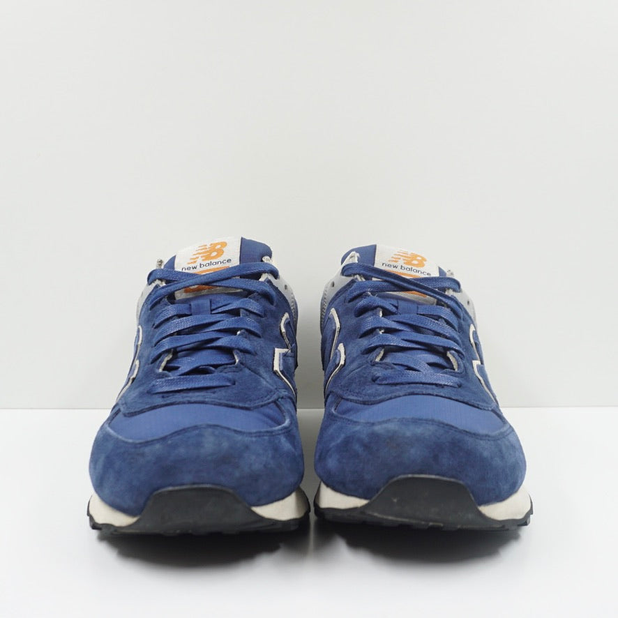 New Balance 574 Leather Nylon Blue