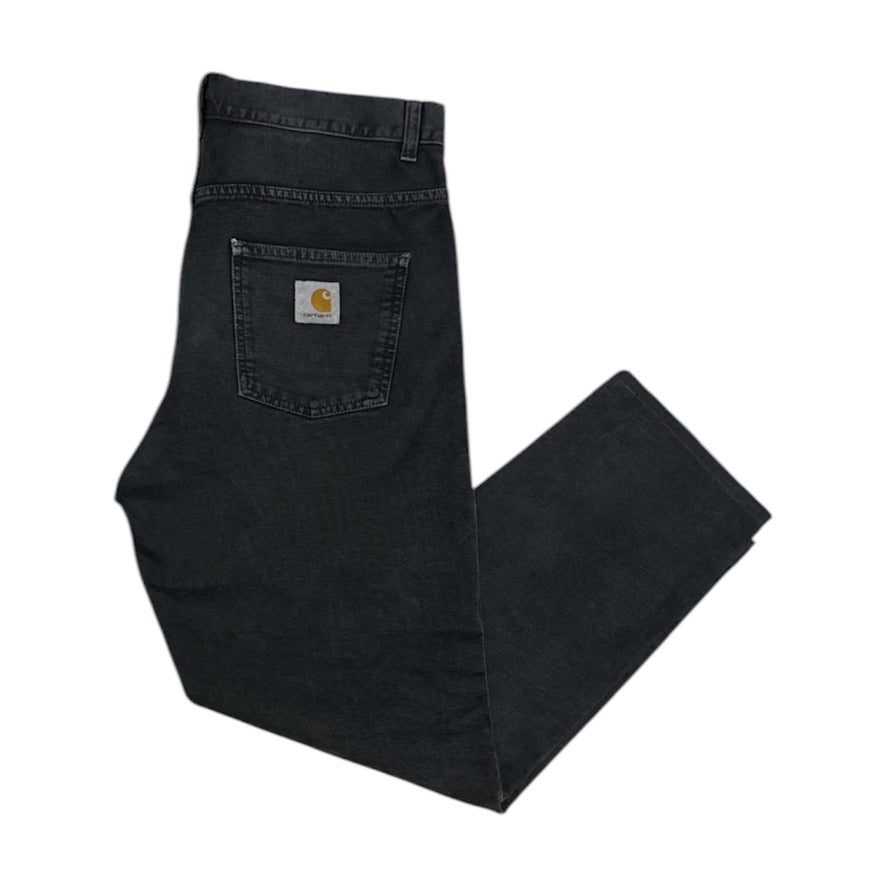 Carhartt WIP Washed Black Work Pants