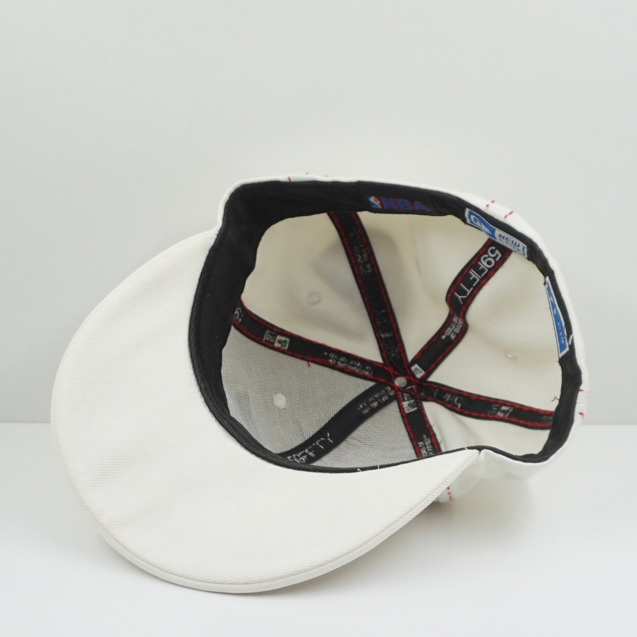 Vintage New Era 76ers Red Stitches White Fitted cap