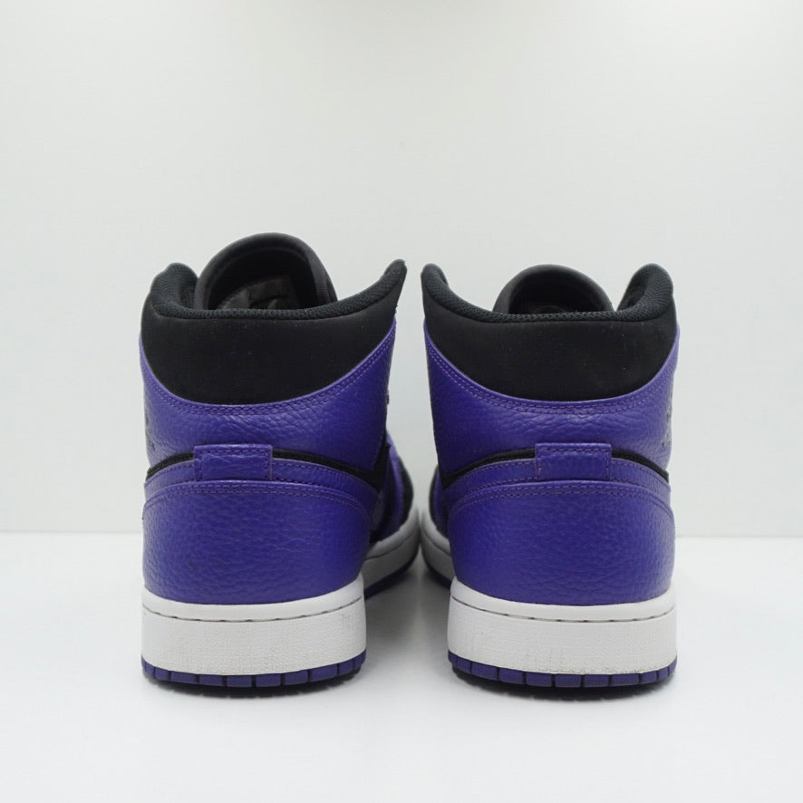 Jordan 1 Mid Black Dark Concord