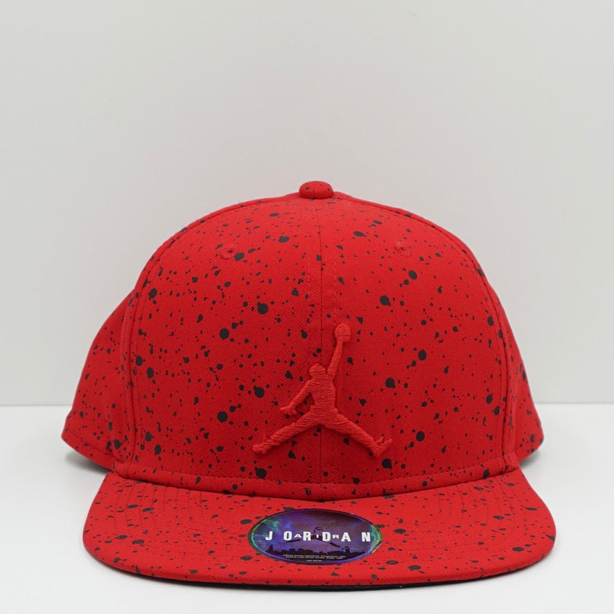 Jordan Red Speckle Print Snapback Cap