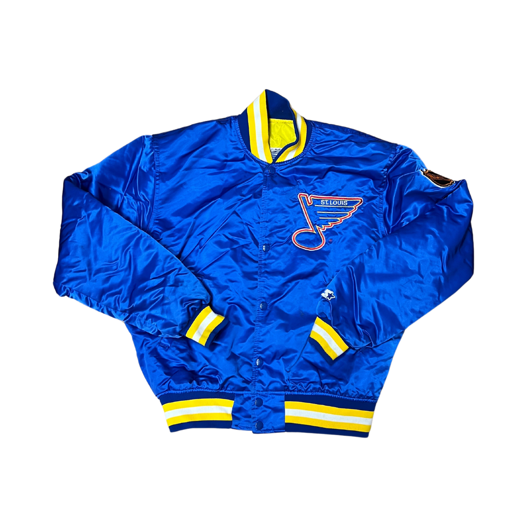 St Louis Blues NHL 1990s Satin Jacket