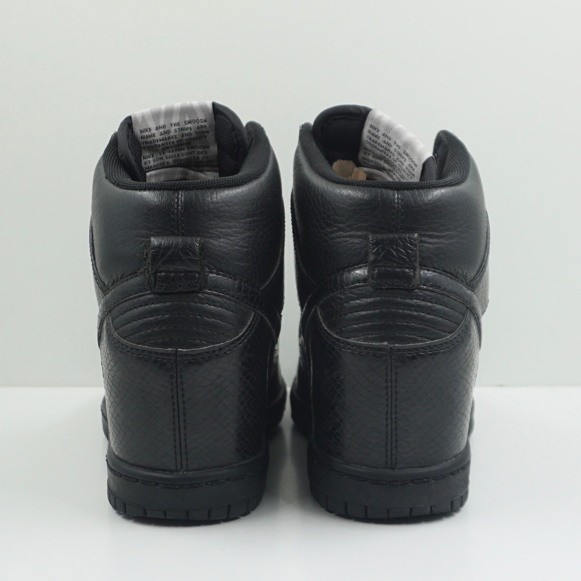 Nike Dunk High Sky Hi Black Leather Snake (W)