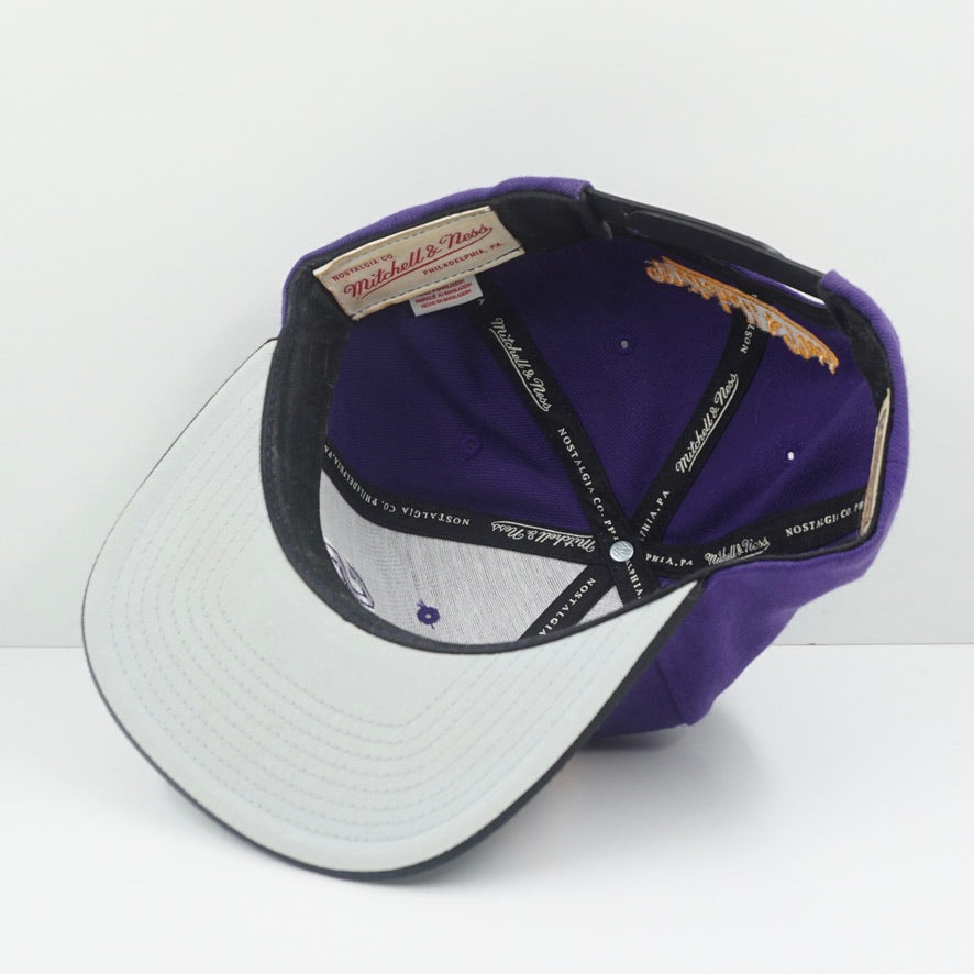 Mitchell & Ness NBA Los Angeles Lakers Purple Black Snapback Cap