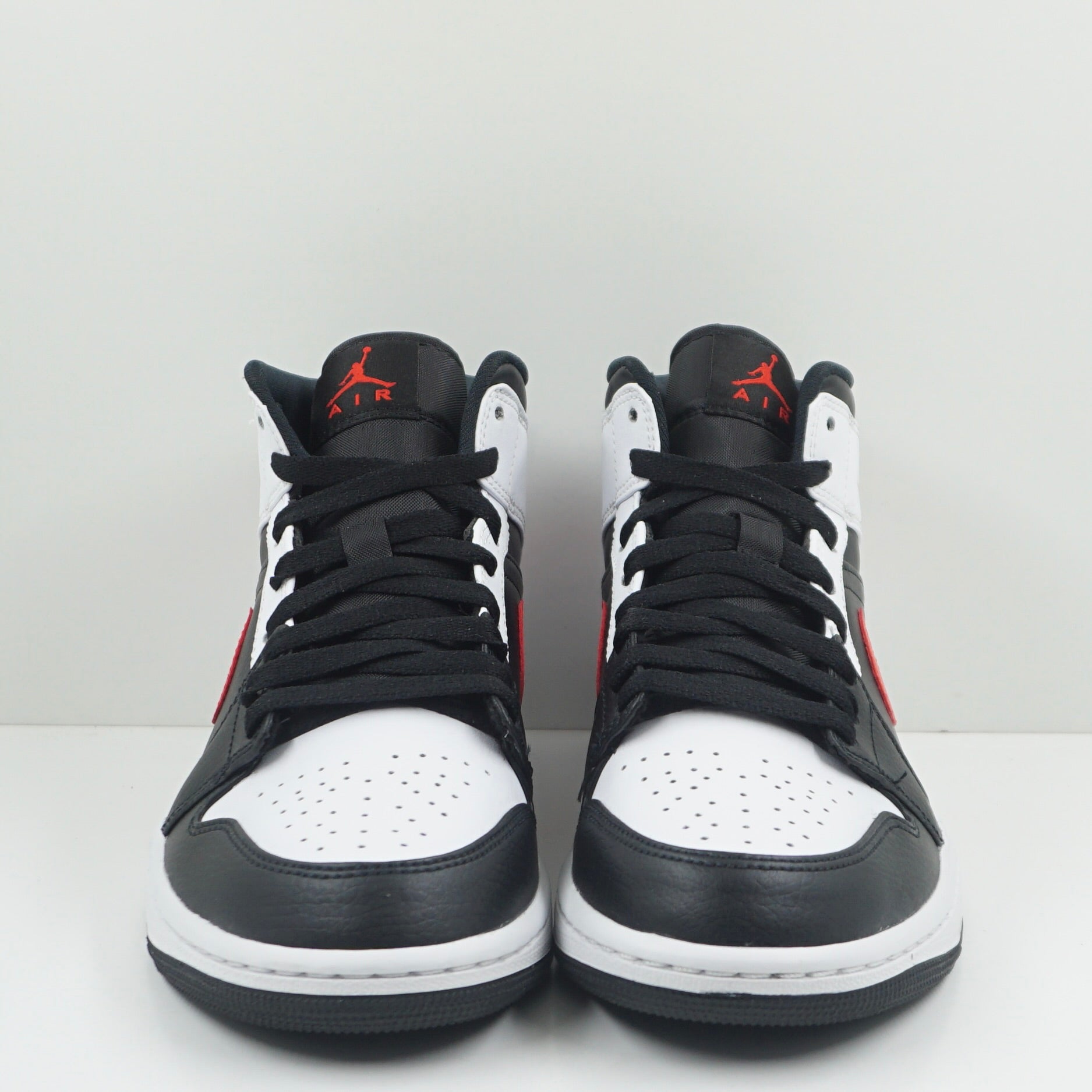 Jordan 1 Mid Black Chile Red White