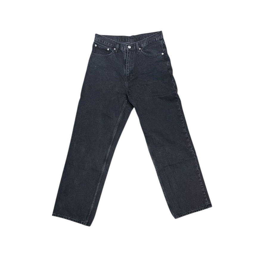Dr.Denim Omar Straight Leg Worn Black Jeans