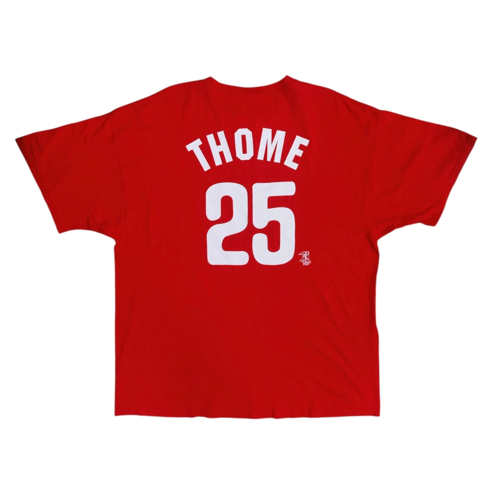Majestic Philadelphia Phillies Thome #25 Baseball Red Tshirt