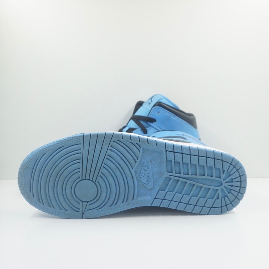 Jordan 1 Mid University Blue Black