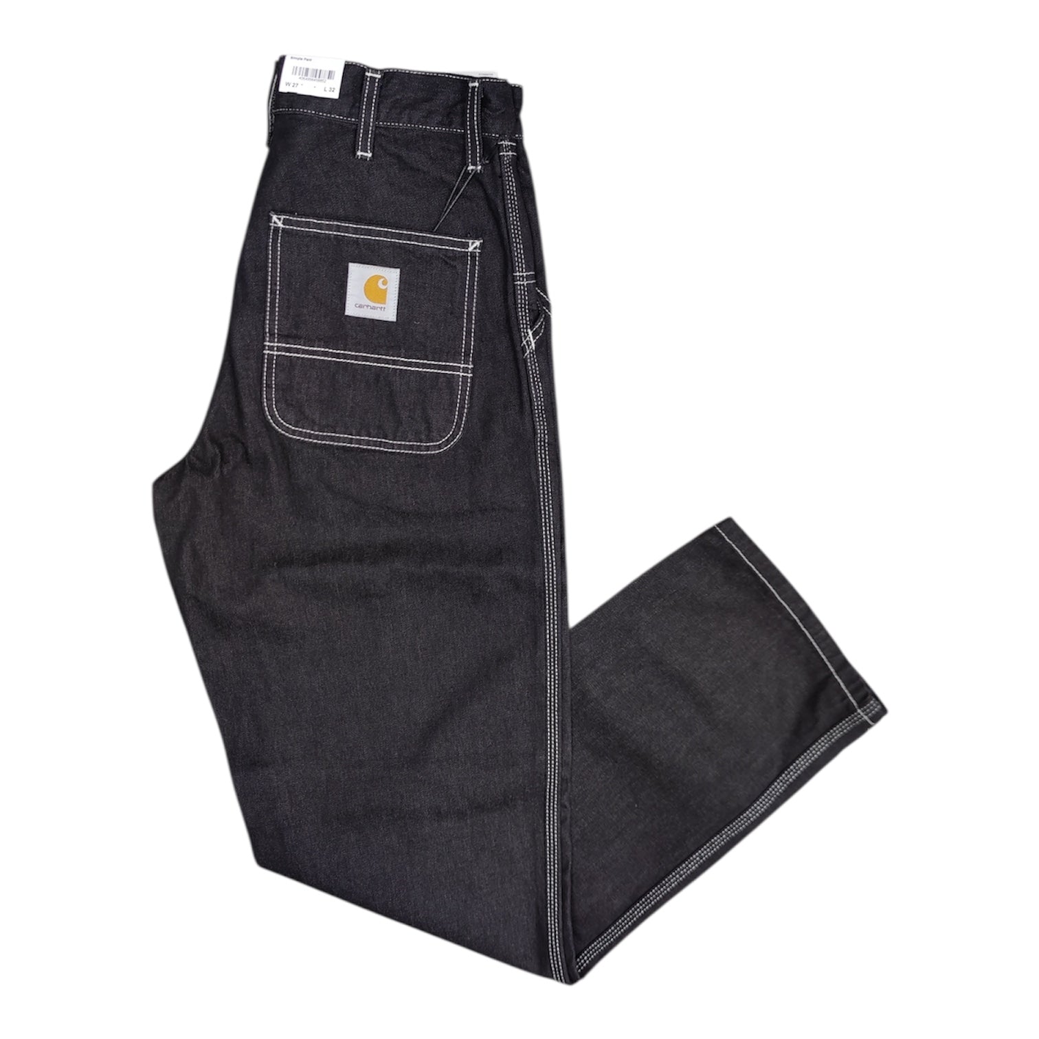 Carhartt Black Denim Simple Pants
