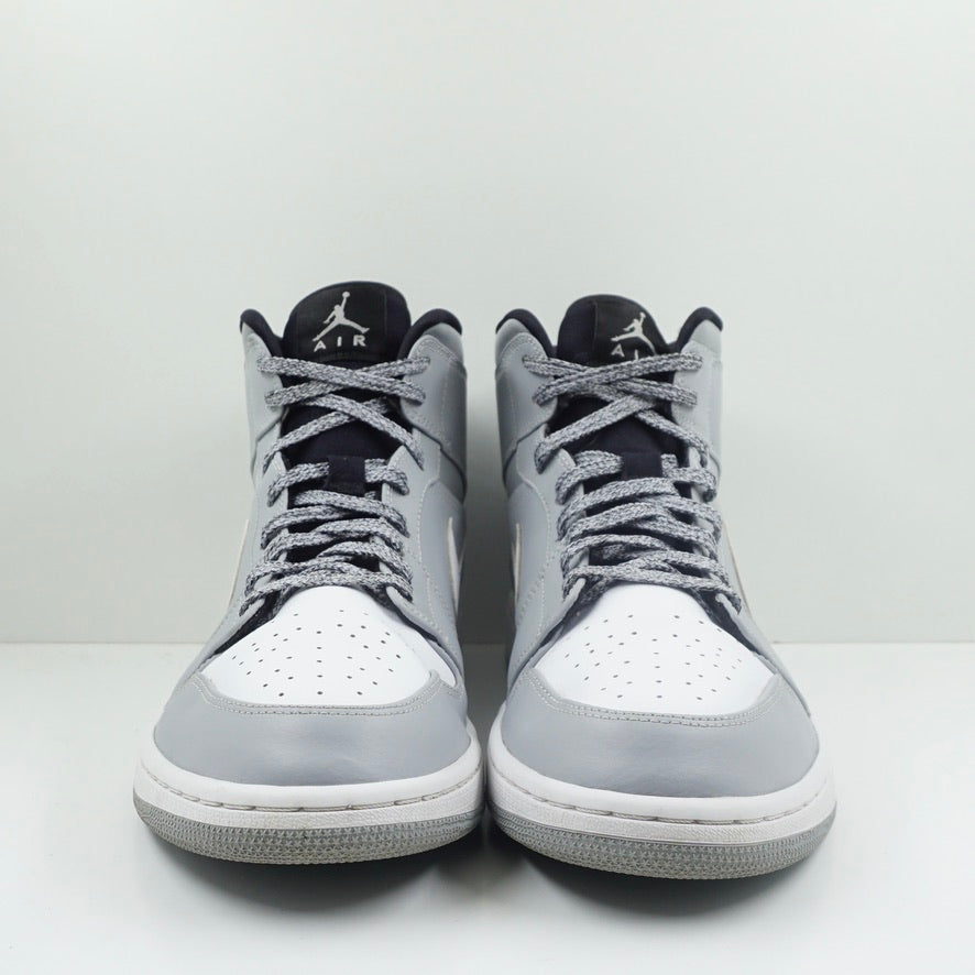 Jordan 1 Mid Wolf Grey Black White