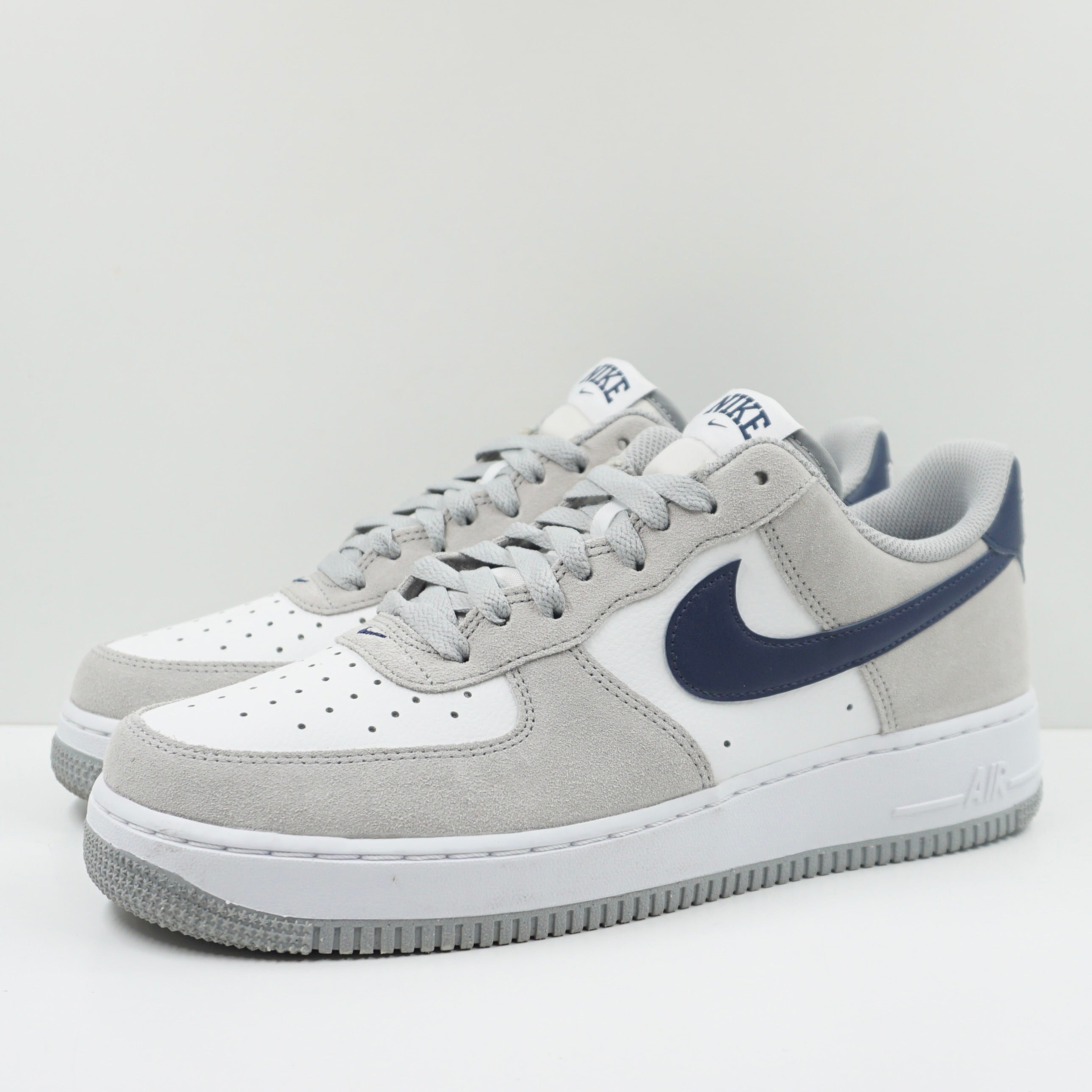 Grey Air Force Low White Navy Blue Nike Air Force Low '07 Light